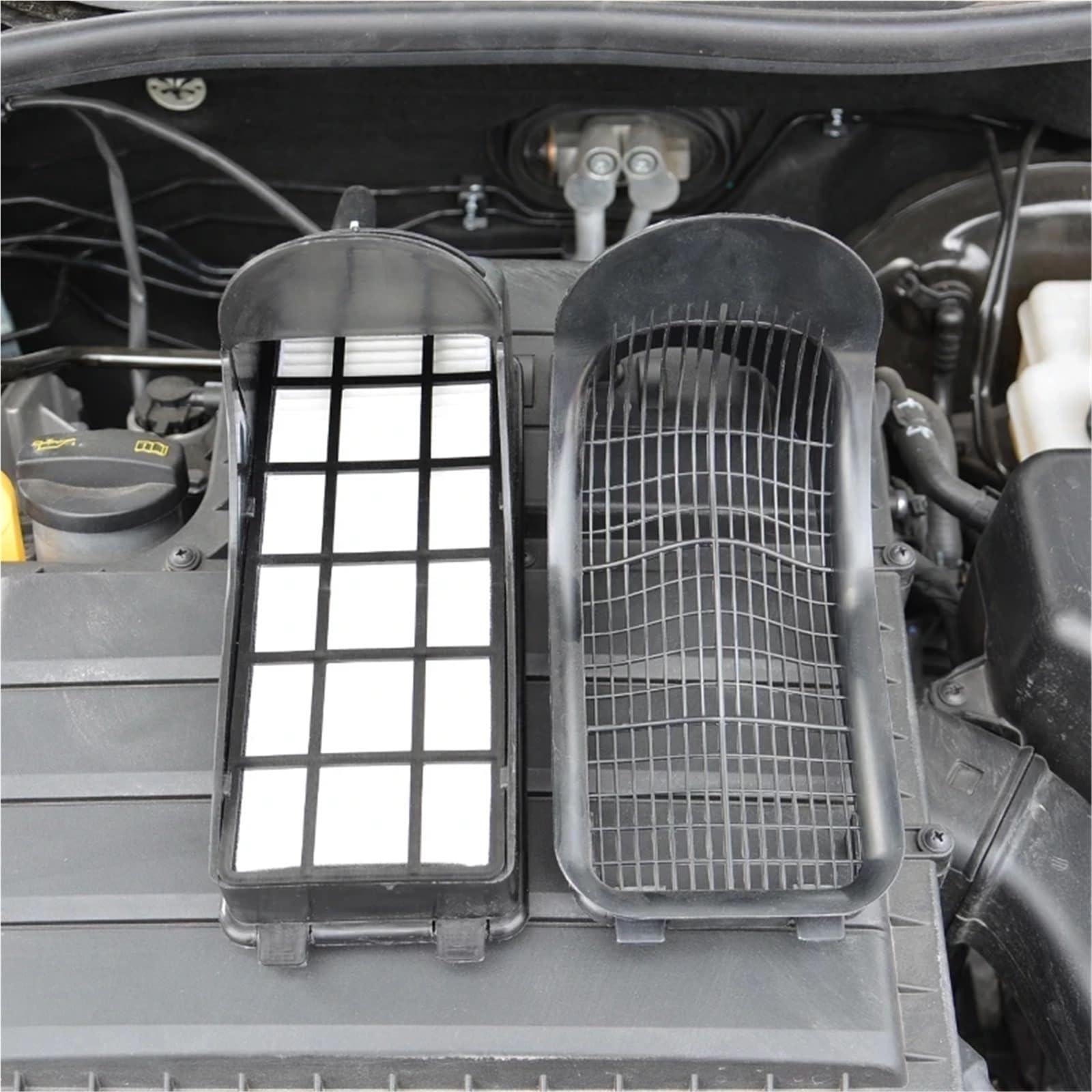 Filtro de cabina Compatible con VW Polo 2011-2021 Compatible con Jetta Santana 2011-2019 Compatible con Skoda Fabia Rapid 2011-21 Conjuntos de filtros externos Filtro de aire(3 Filter and house)
