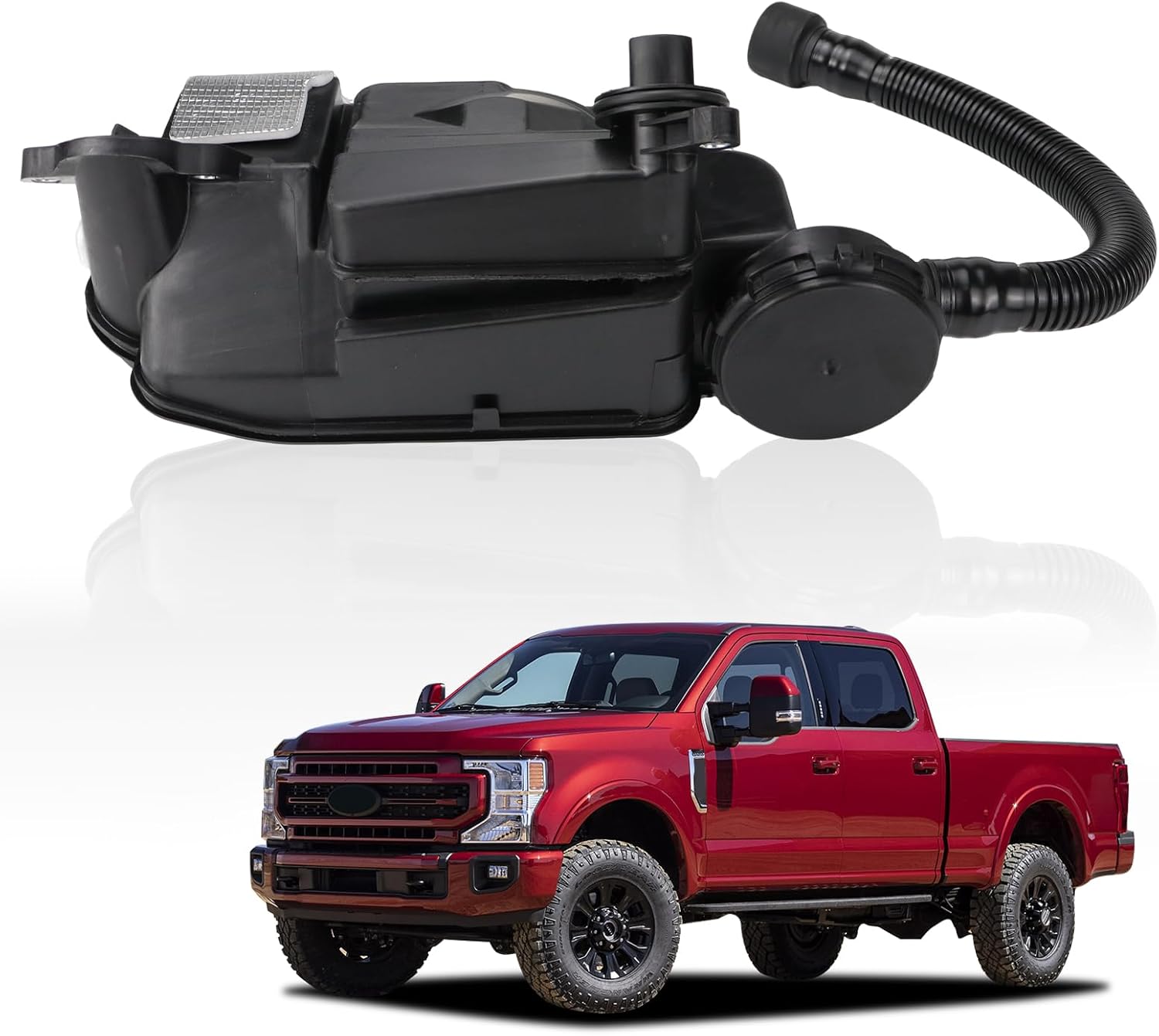 FC3Z-6A785-F Engine Oil Separator Assembly Compatible with 2017-2019 Ford F250 F350 F450 F550 Super Duty 6.7L Powerstroke Diesel PCV CCV Vent Valve Engine Crankcase Replace#FC3Z6A785F