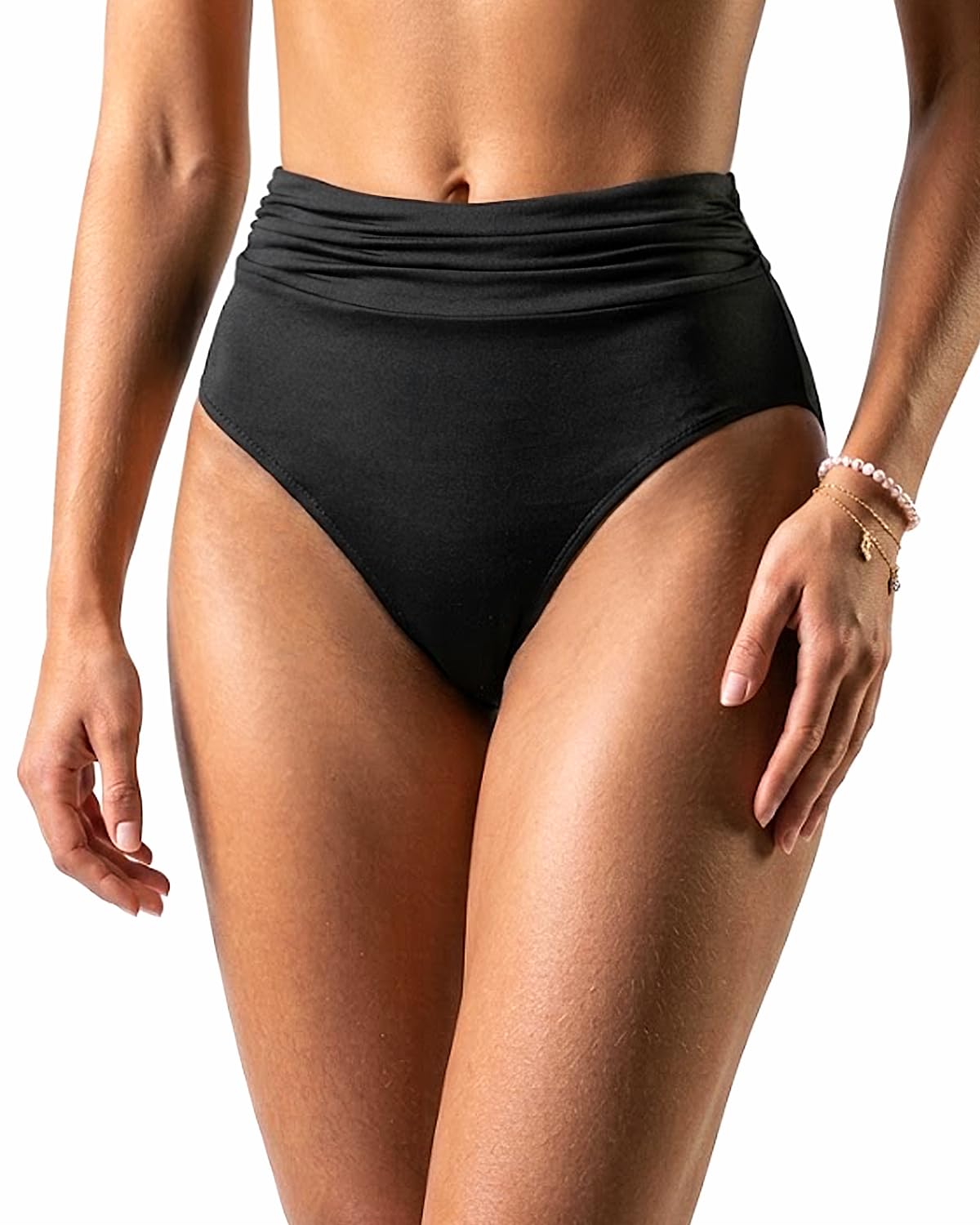 Holipick Women High Waisted Bikini Bottoms