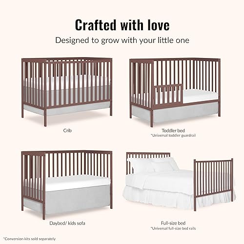 Miniatura 34 de Dream On Me Synergy, cuna convertible 5 en 1 en color blanco, con certificado Greenguard Gold