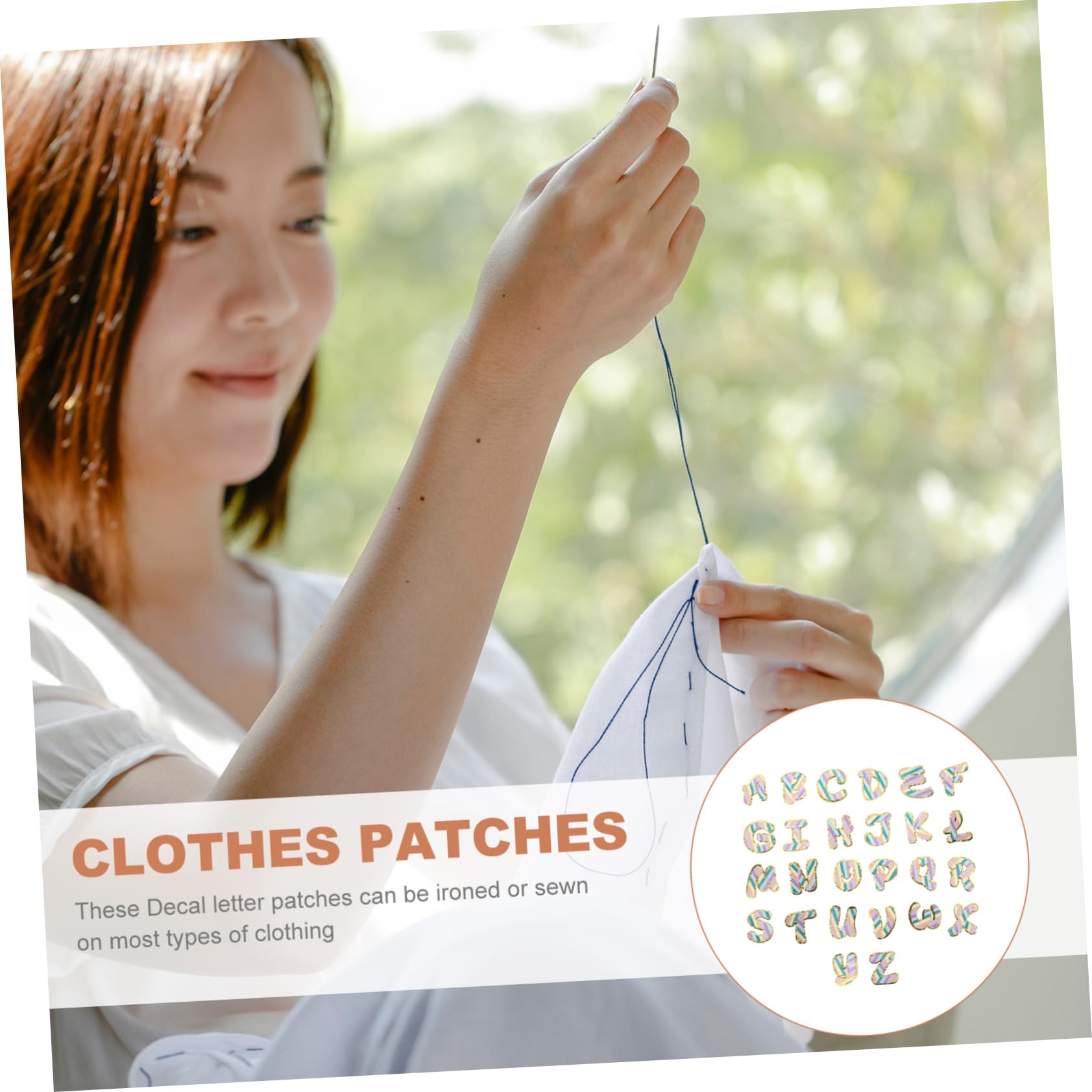 SHINEOFI 78pezzi Patches Ricamati in Alphabet Per Toppe Adesive Decorazione Per Abbigliamento e Borse Facili Applicare