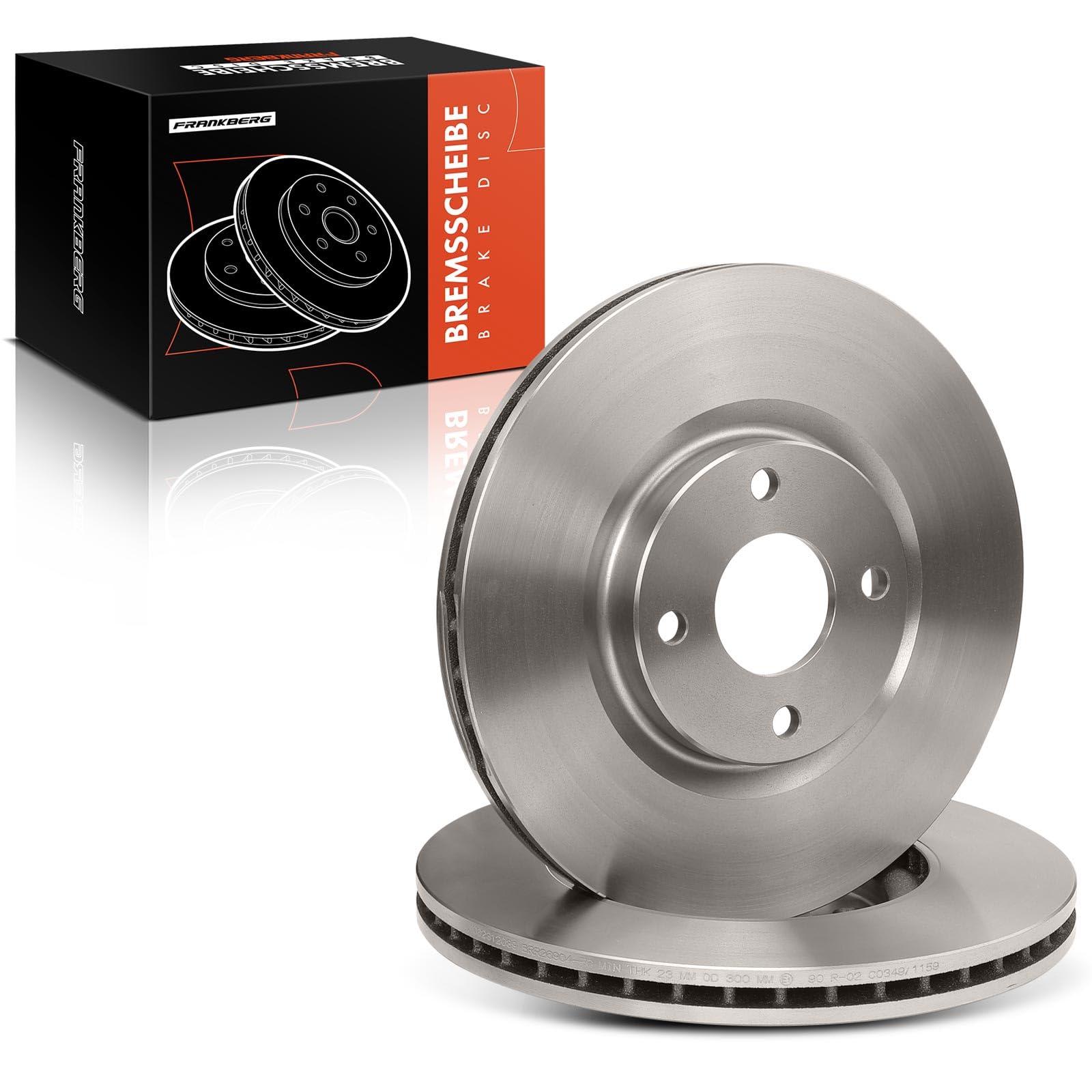 Frankberg 2 dischi freno anteriori ventilati ⌀300mm 2147409 GN151125CA | Compatibile con: Ecosport