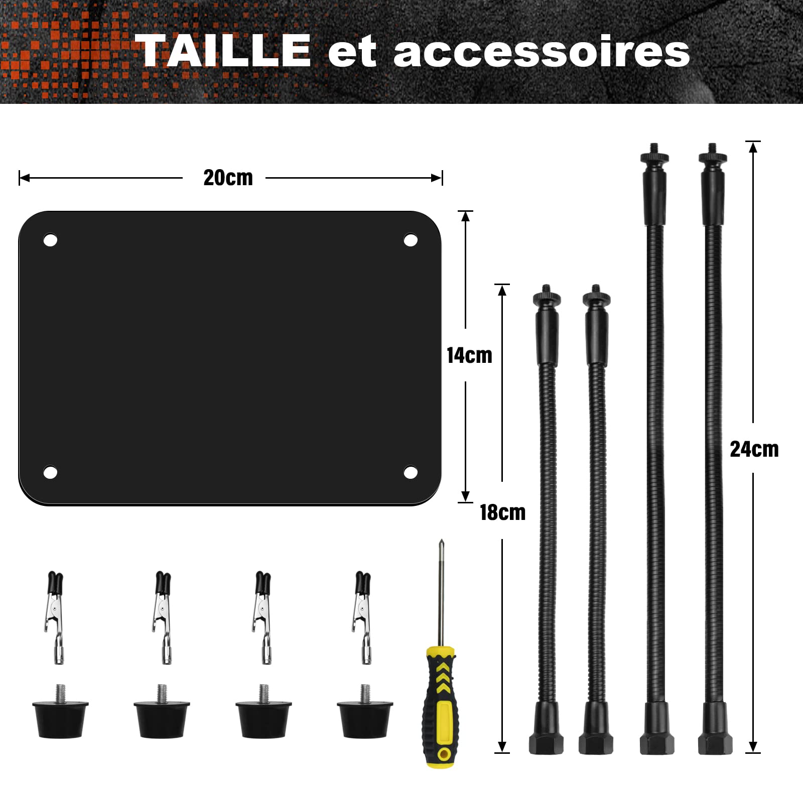 Outil de support de circuit imprimé à souder à la troisième main, accessoire de modélisme, outils de support de circuit imprimé, quatre bras d'assistance pour travaux manuels, helping station