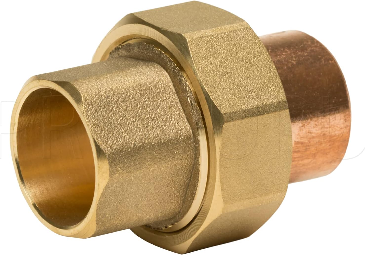 PROCURU 1Pack 3/4Inch Copper Union CxC (Brass x Copper) Sweat Connection