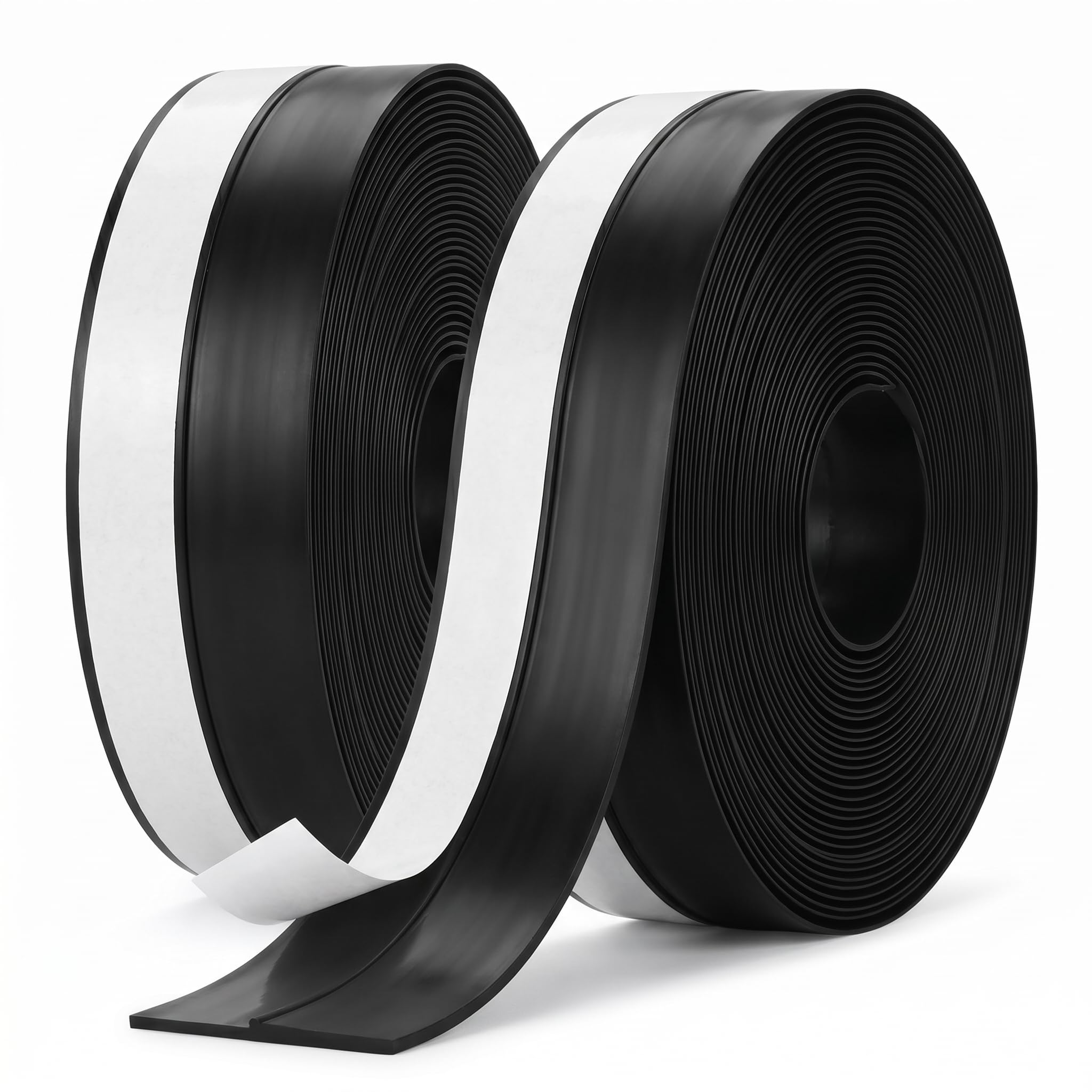 10M Black Silicone Seal Door Strip Bottom for Windows Doors House Gaps-2Pcs