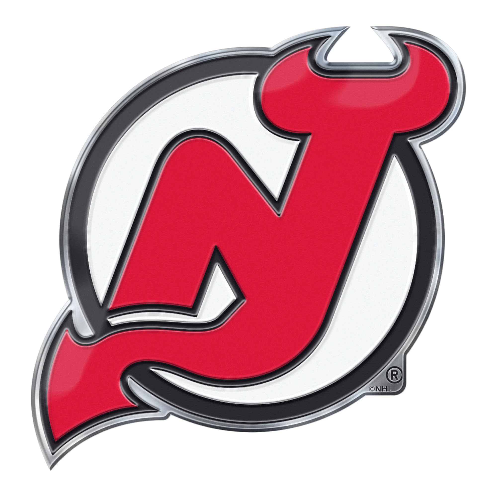 FANMATS Emblème de Voiture NHL New Jersey Devils Color - Taille Unique