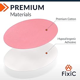 FixiC Freestyle Adhesive Patches 25 PCS - Good for Libre 1, 2, 3 & Plus - G7 & Stelo - Guardian - Waterproof Adhesive Patches - Libre Adhesive Covers - Pre-Cut - Best Fixation for Your Sensor! (Pink)