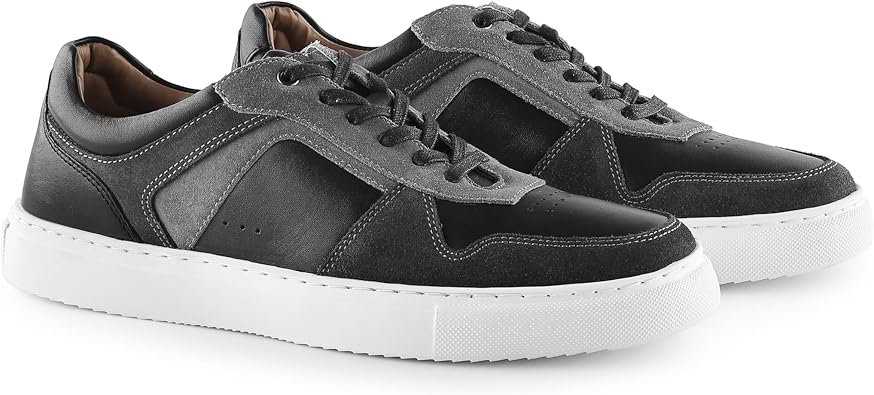 Silver Street London Trentham Mens Trainers Premium Leather Classic Casual Shoes Extra Padded Comfort Sneakers for Men