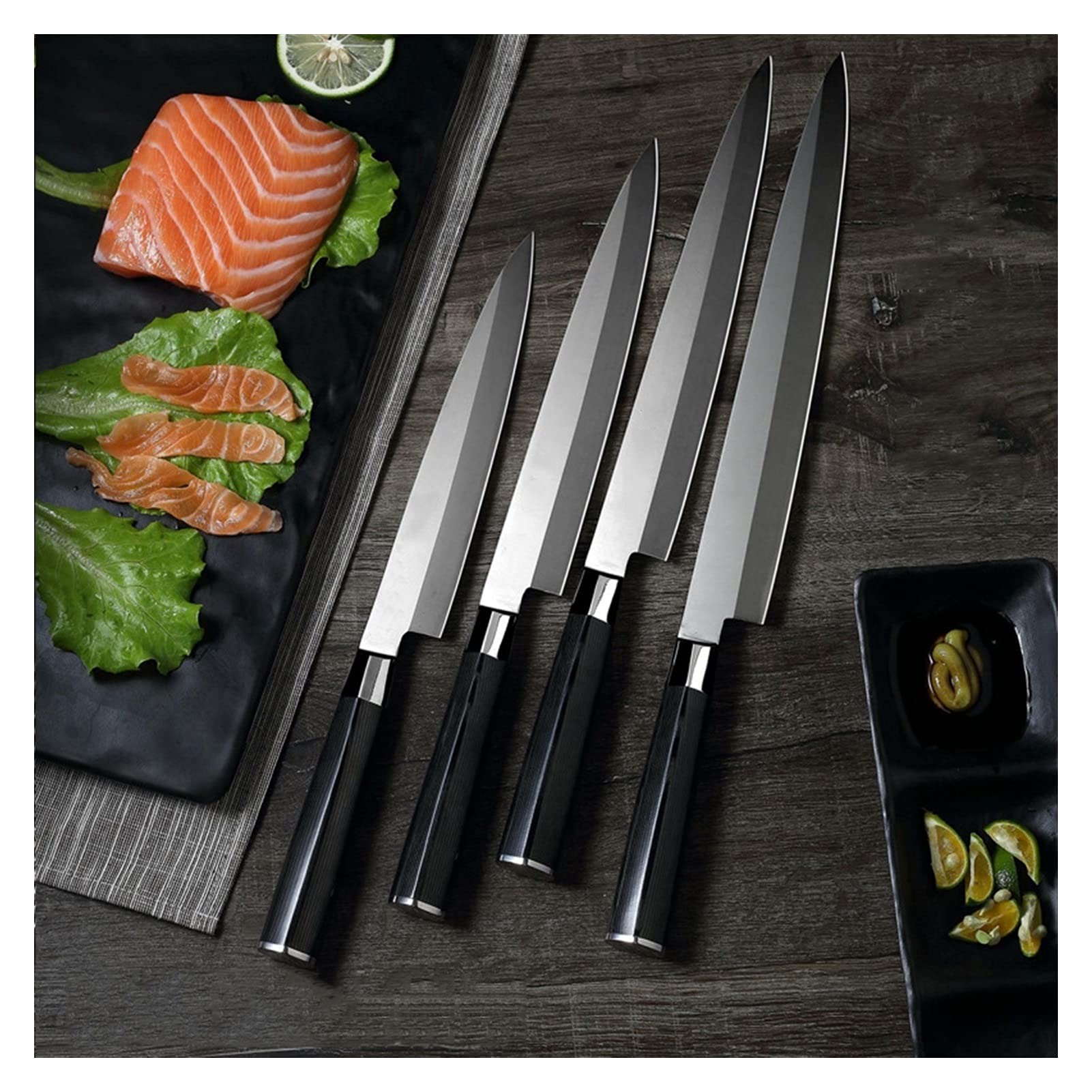 Lachsmesser Küche Sashimi Sushi Yanagi Fischfilet Chefmesser Küchenzubehör Kochen Messer Werkzeuggriff Küchenmesser (Color : 10 inch)