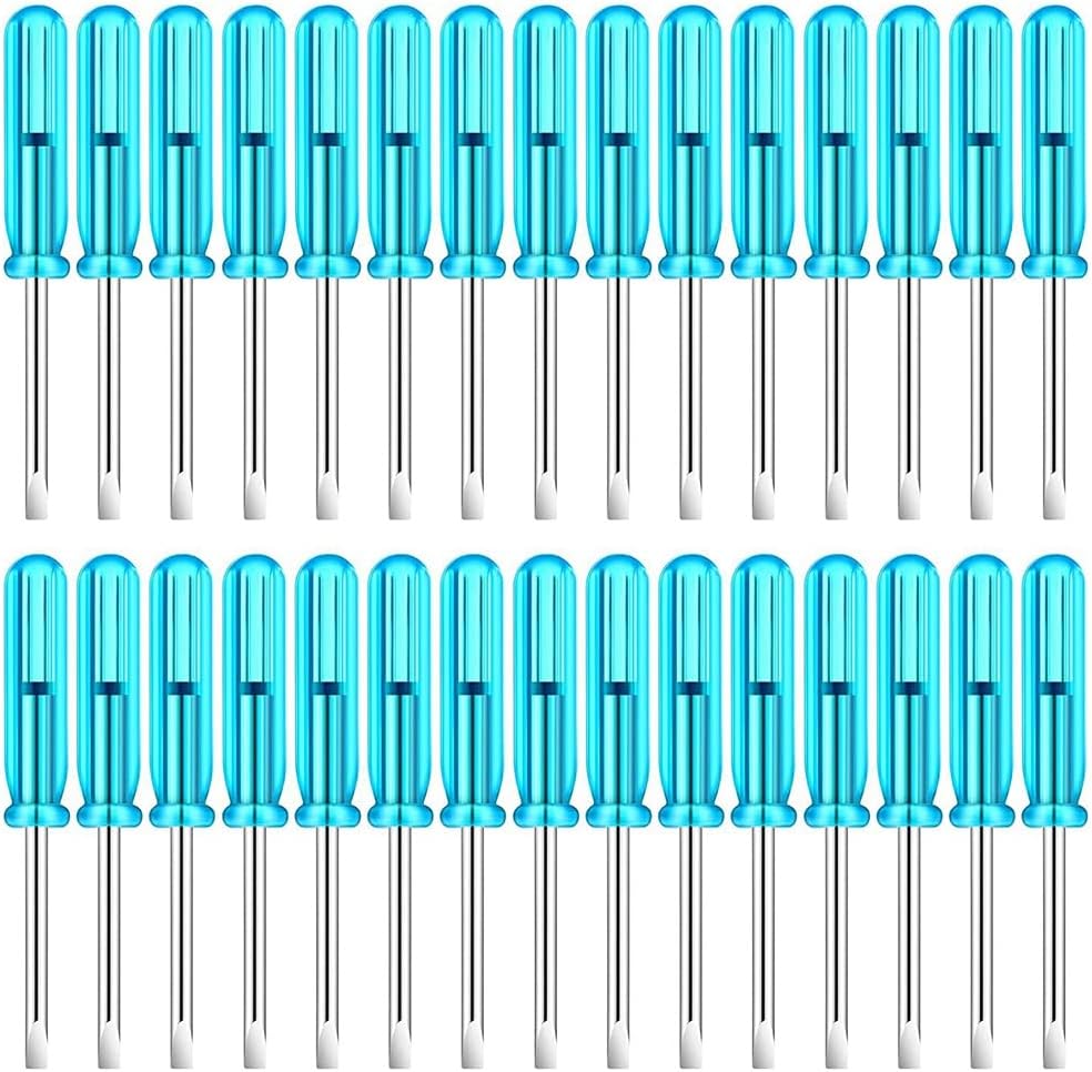 Amazon.co.jp: Weualy 100PCS Mini Flathead Screwdriver Eyeglass ...