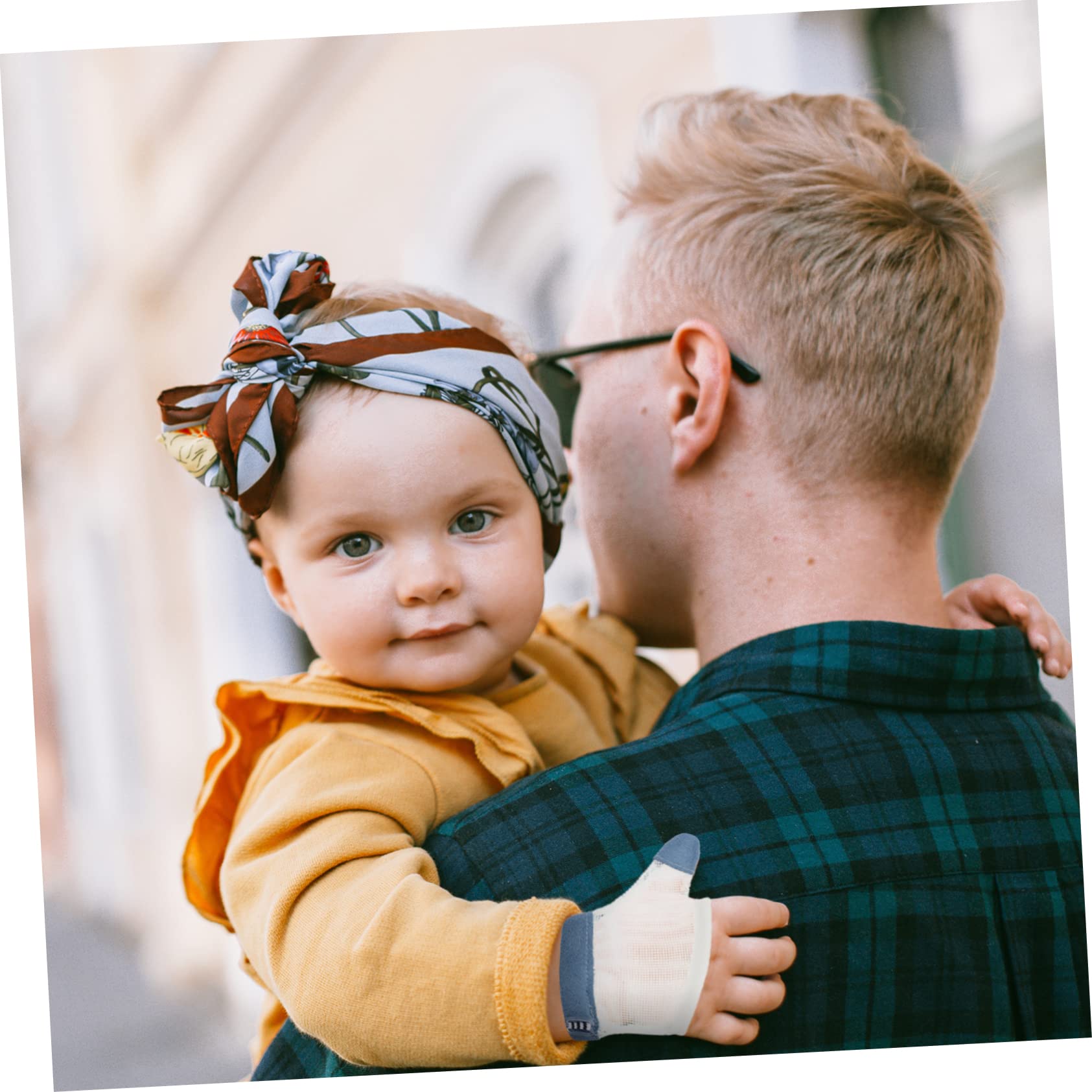 ifundom 2 Paar Daumenschutzhandschuhe für Babys aus Atmungsaktivem Nylon mit Waschbarem Mesh Design zur Korrektur von Fingerlutschen bei Säuglingen und Kleinkindern