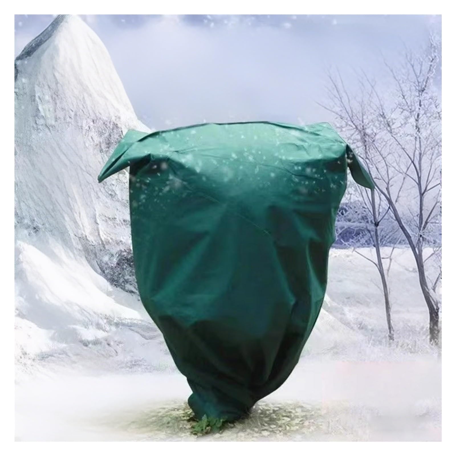 Atmungsaktives Frosttuch für Gartenpflanzen, Frostschutz und winddichte Abdeckung für Bäume und Pflanzen, Vlies-Frostschutz, große und kleine Größen (299,7 x 299,7 cm)