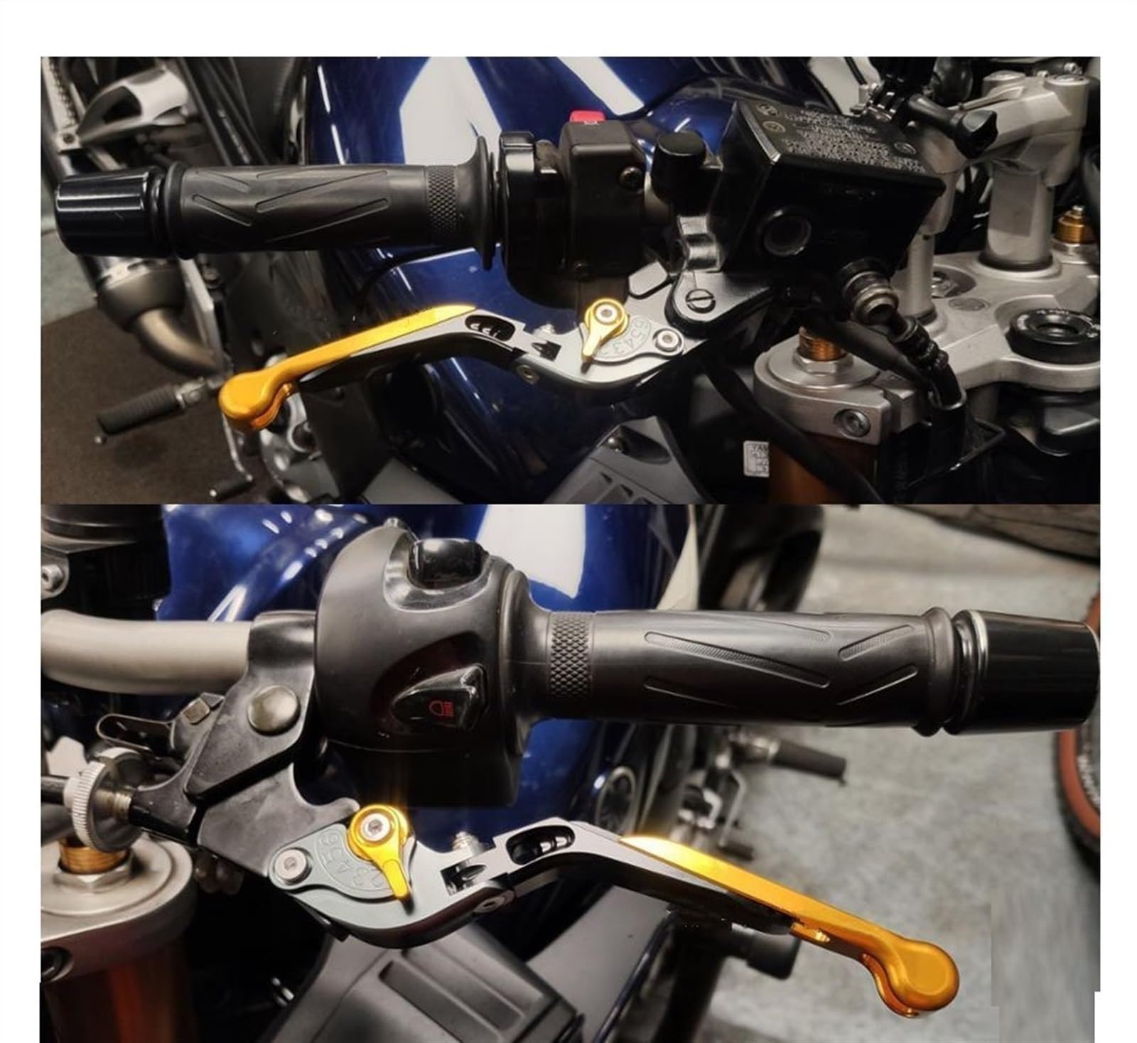 Motocykl CNC Regulowane Składane Wysuwane Sprzęgło Dźwignia Hamulca Uchwyt Parkingowy Blokada Dla YAMAHA UHR 125 150 UHR125 UHR150 (Color : 6)