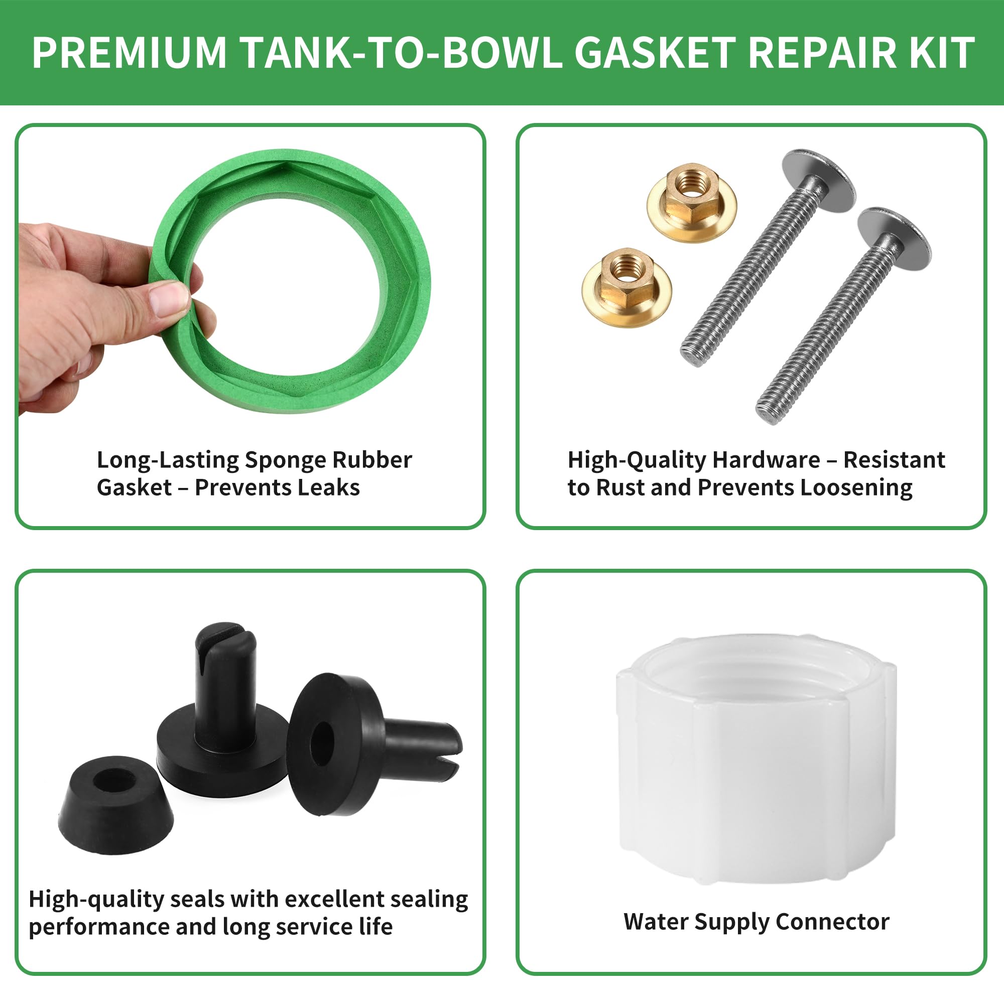Amazon.com: AS738756-0070A Toilet Tank to Bowl Bolts and Gasket