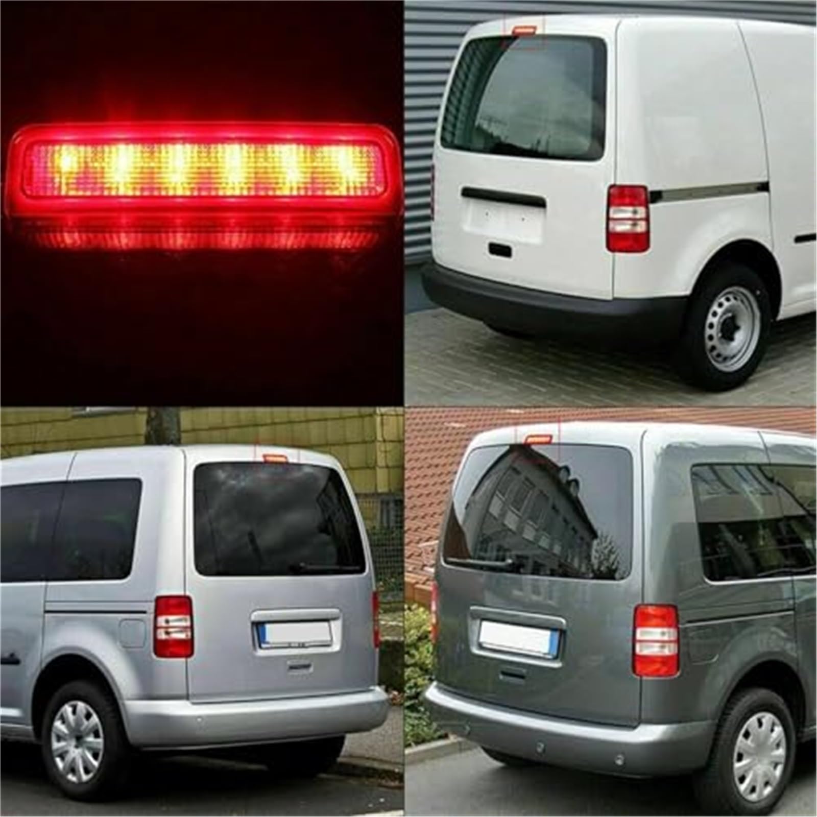 Trzecie światło hamowania, dla Caddy, 2004-2015 Trzecia lampa tylnego światła hamowania wysokiego poziomu 2K0945087C Trzecie światło stopu