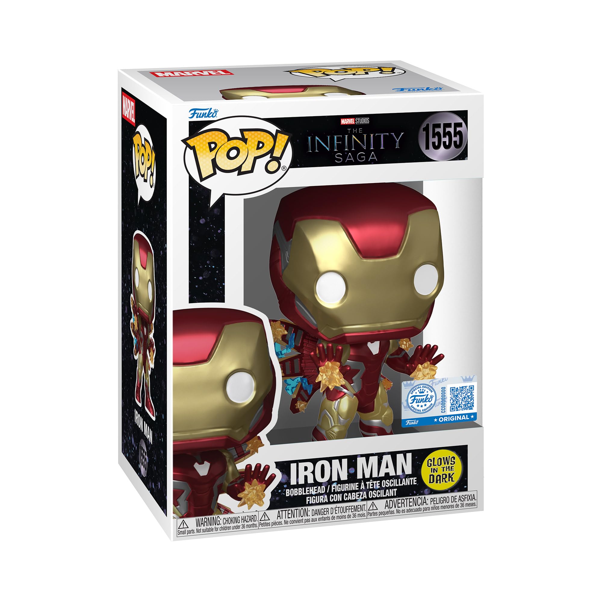 Funko Pop! Plus: Avengers End Game - Iron Man Beams - Glow in The Dark - Figura de Vinilo Coleccionable - Idea de Regalo - Mercancía Oficial - Juguetes para niños y Adultos