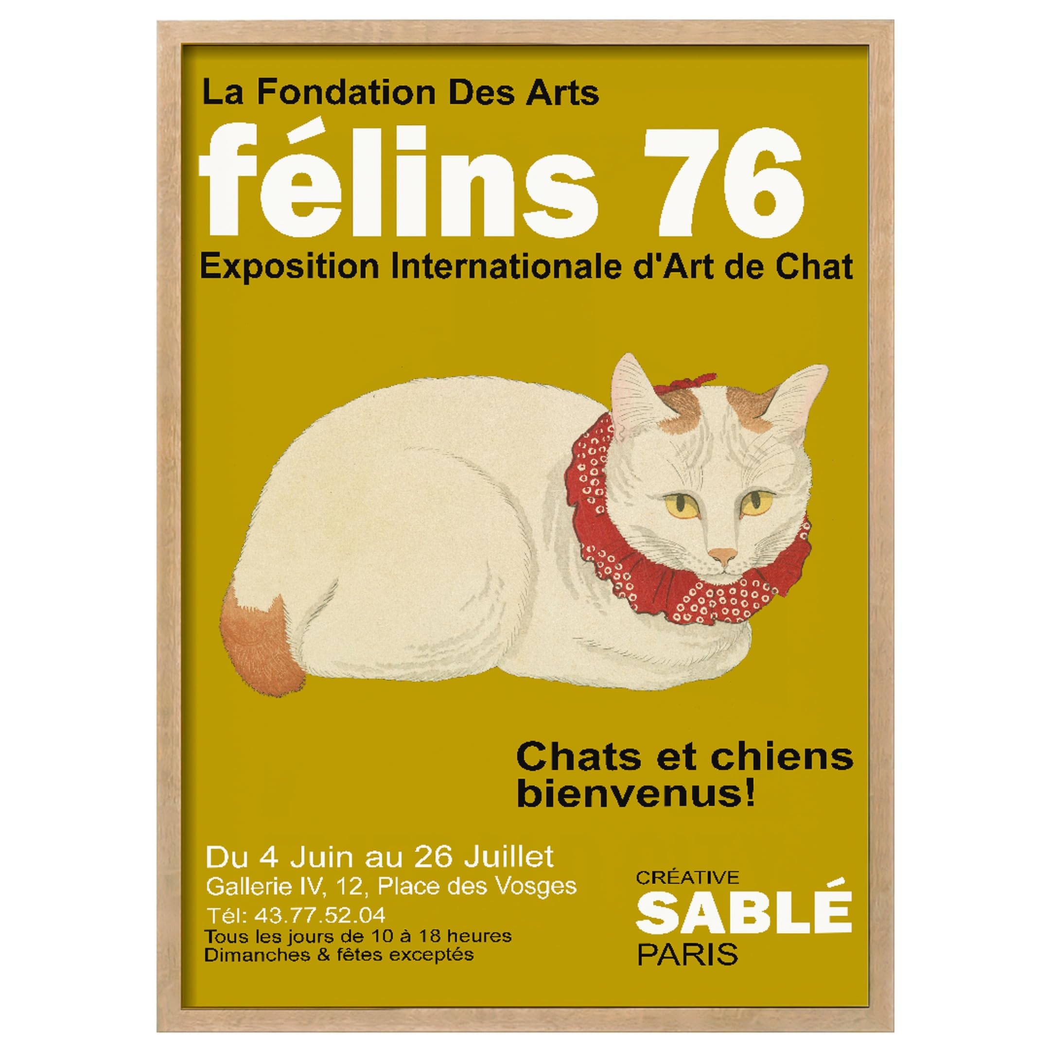 Impression d'art mur Wallbuddy 50x70 grand format avec cadre chêne véritable - 7