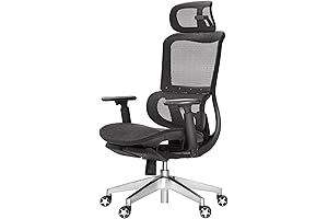 samofu Ergonomic Office Chair: Perfect Ergonomic Mesh Chair with Footrest, Adjustable Headrest, and Armrests