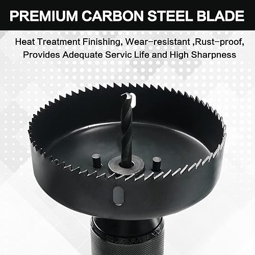 Miniatura 6 de GMTOOLS Juego de sierra de agujero, 19 piezas de sierra de agujero con propósito general hojas de sierra de 34 a 5 pulgadas (0.748-5.000 in),