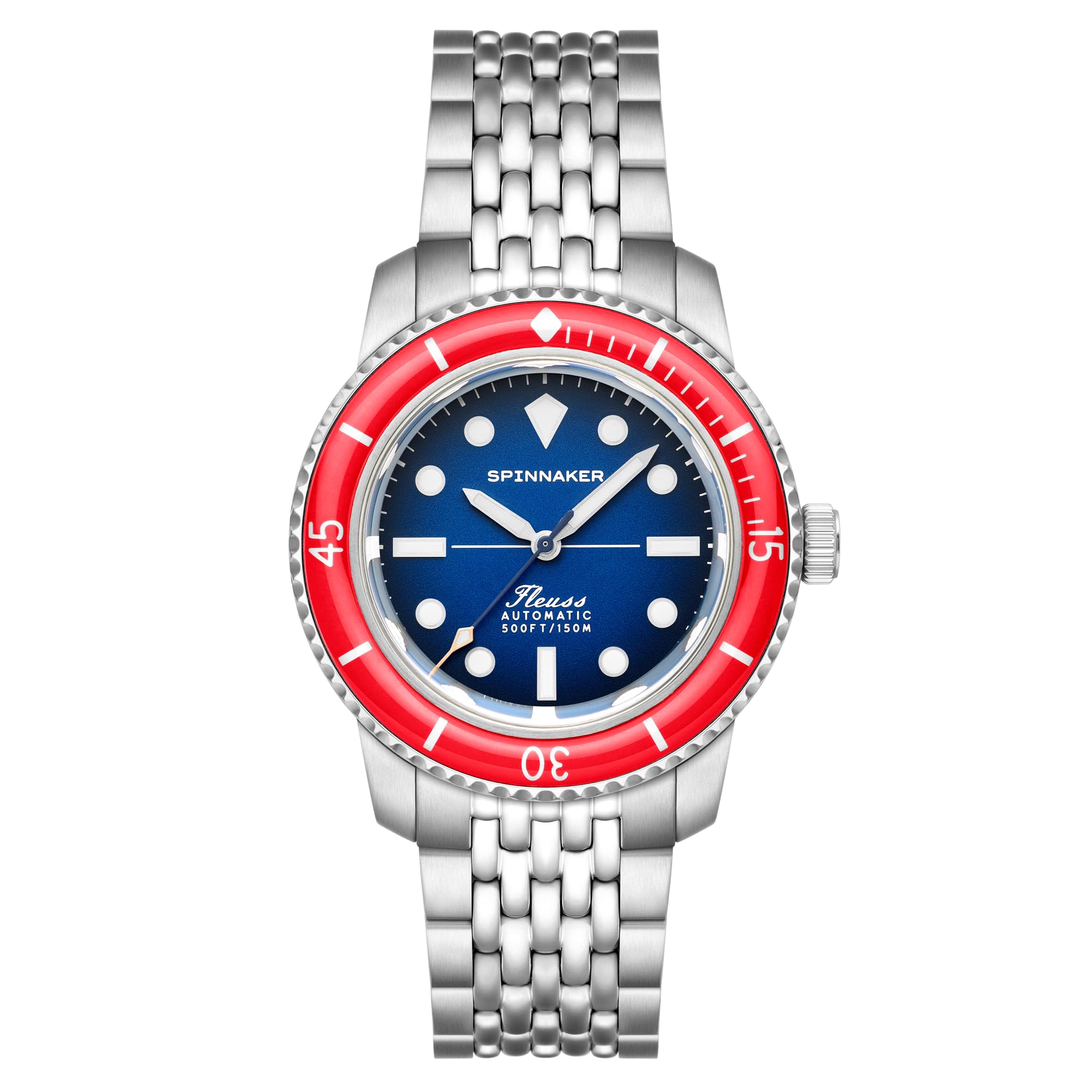 Spinnaker Reloj automático Fleuss 40 de 40 mm para hombre con pulsera de acero inoxidable sólido SP-5133