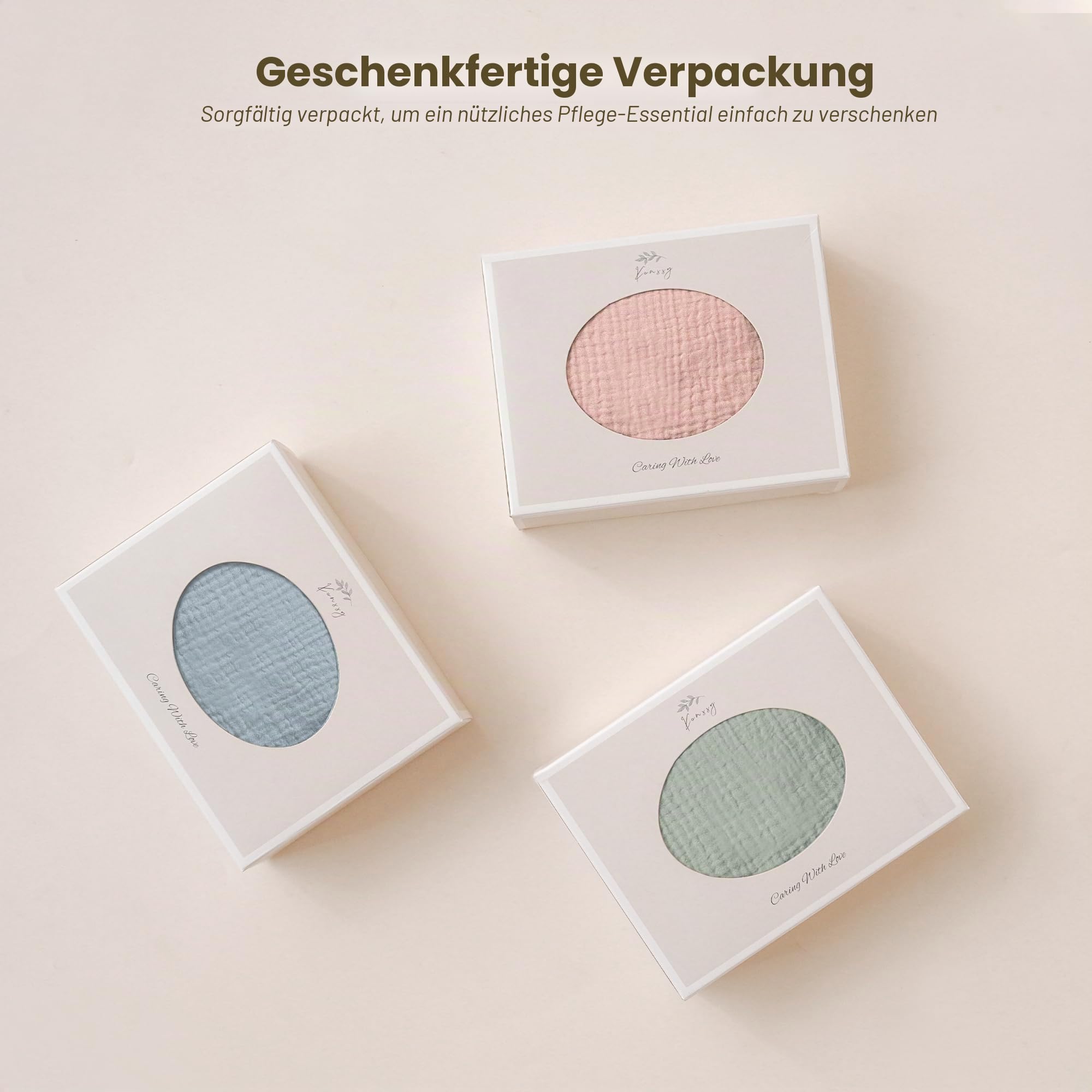 Konssy Musselin-Abdeckung zum Stillen von Babys, atmungsaktiv, 100% Baumwolle, Stillbezug mit starrem Reifen für Mutter, Stillschürze, Mehrzweck-Autositz-Baldachin (Blue)
