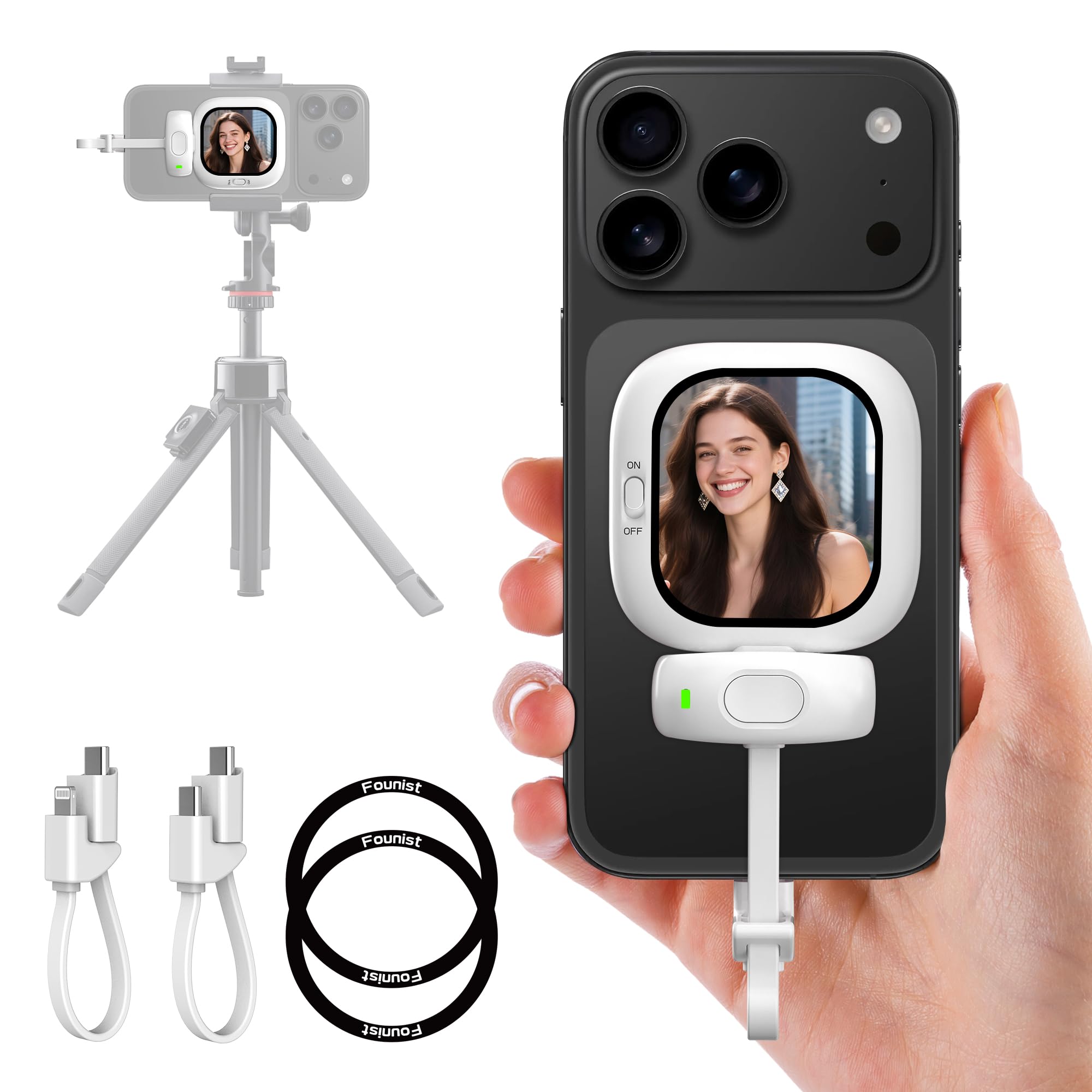 Amazon | Vlogmate Mini Phone用自撮りモニター,自撮りスクリーン 超薄 Amazon | Vlogmate Mini Phone用自撮りモニター,自撮りスクリーン 超薄