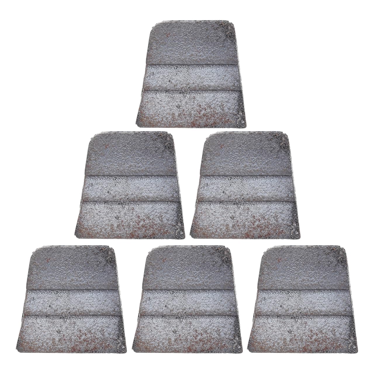 6 pezzi Cuneo Fisso In Metallo Per Strumenti Zeppe Per Manici A Martello In Ferro Per Riparazione Manici Per Uso Workshop o Lavori Di Giardinaggio
