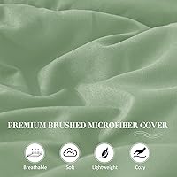 Vista 4 de HARBOREST Edredón de tamaño Queen – Edredón de plumón alternativo para todas las estaciones, relleno de edredón ligero con 4 pestañas