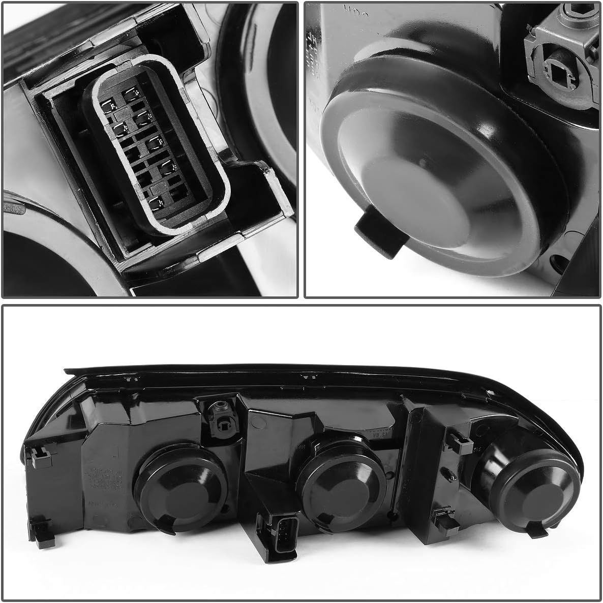 DNA MOTORING Factory Style Passenger/Right Side Headlight Lamp Assembly Replacement Compitable with 00-05 CHEVROLET IMPALA, OEM-HL-0036-R