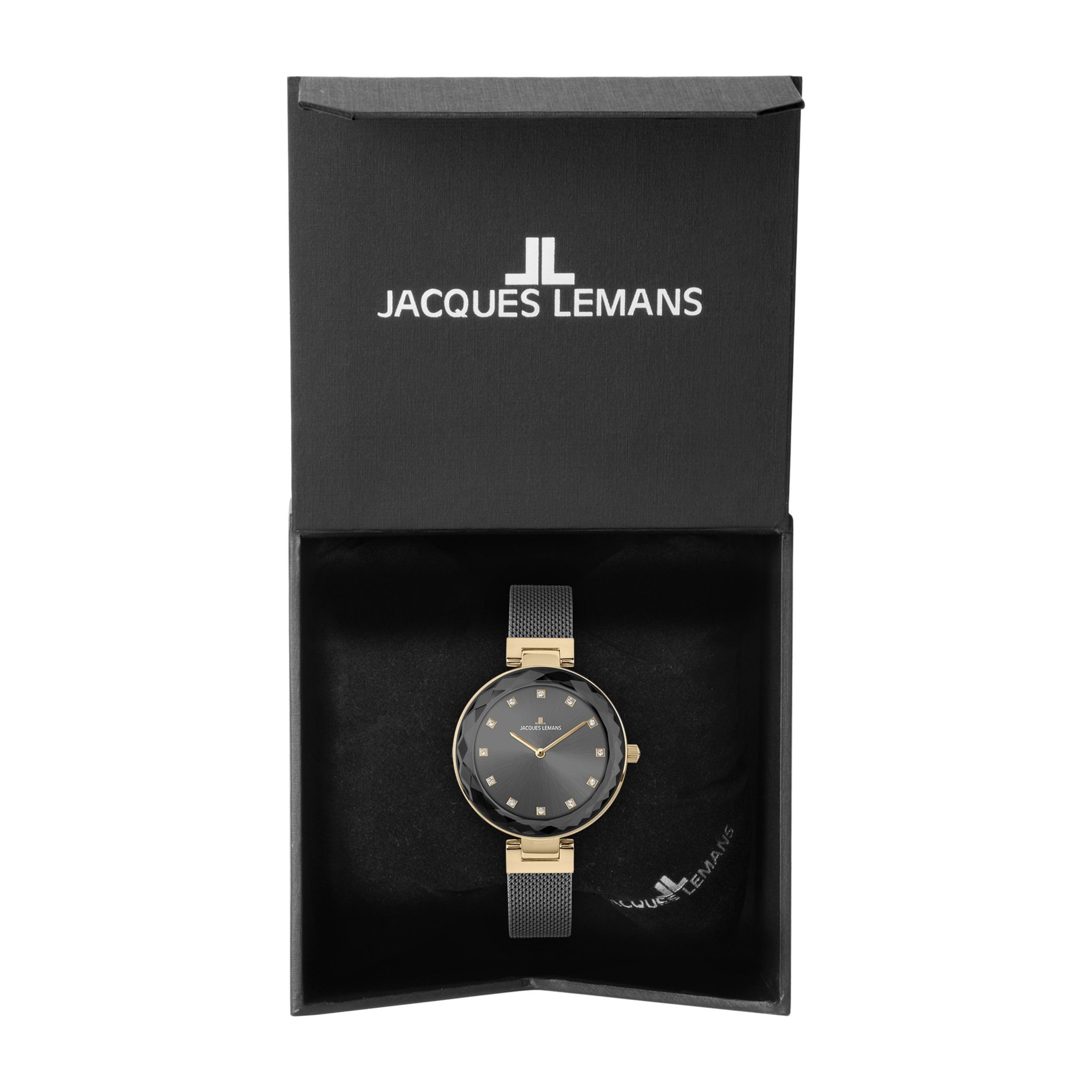 JACQUES LEMANS - Armbanduhr Milano - Quartz Uhrwerk - Gehäusedicke: 7.5 mm - Edelstahl - 5 ATM