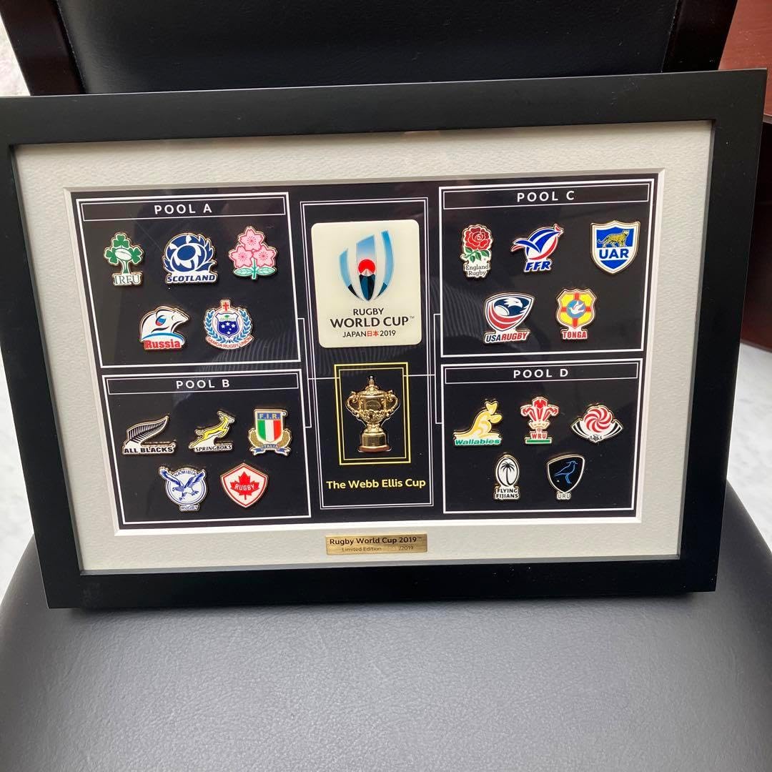 2019 ラグビーワールドカップ　ピンバッジセット 20個 ラグビーワールドカップ2019™ スペシャルピンズフレーム - No