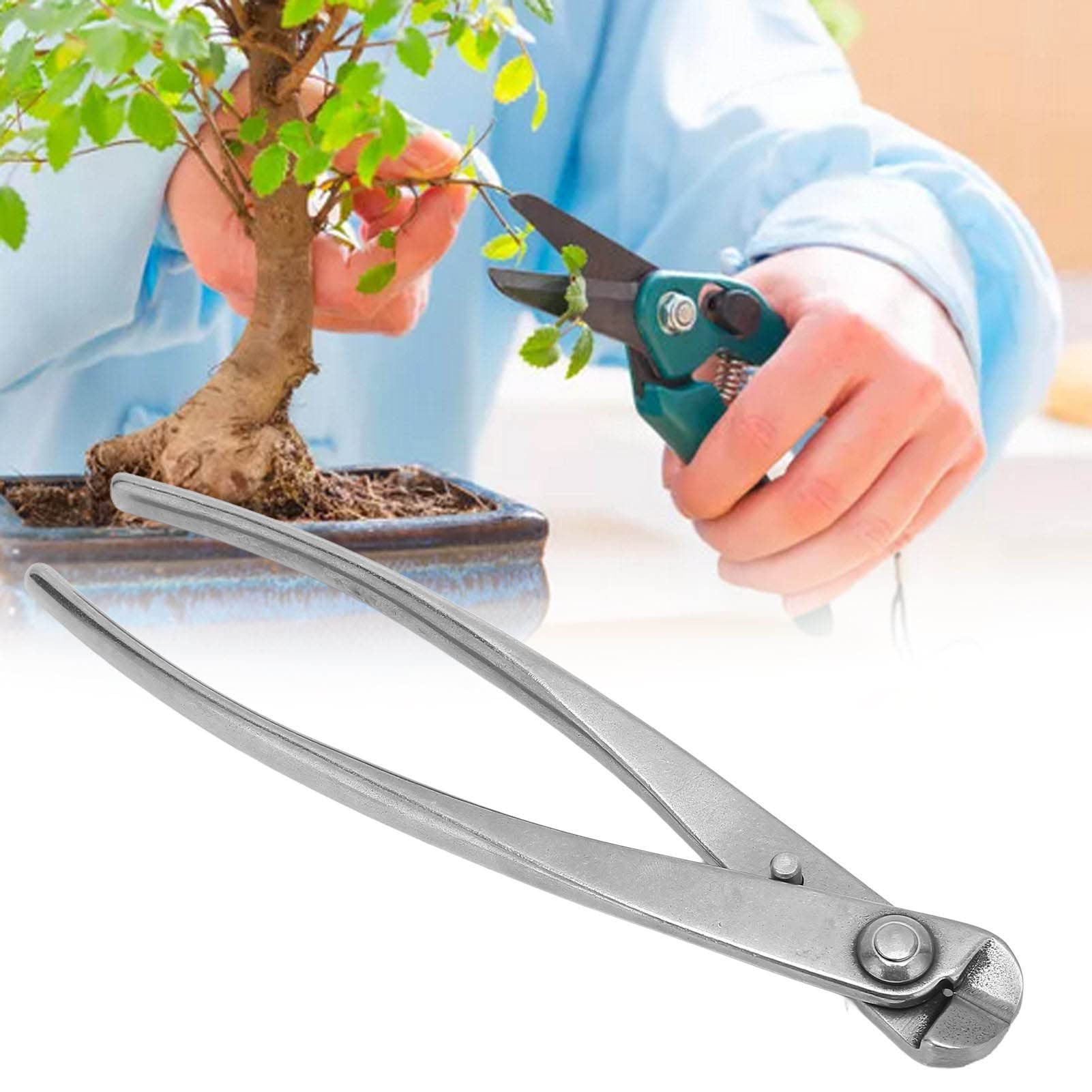 Jiawu Cortador de Ramas, Cortador de Bonsái de Acero Inoxidable de Grado Profesional de 7,5 Pulgadas, Cortadores de Alambre Multifuncionales, Herramientas de Bonsái para Modelado de Bonsái