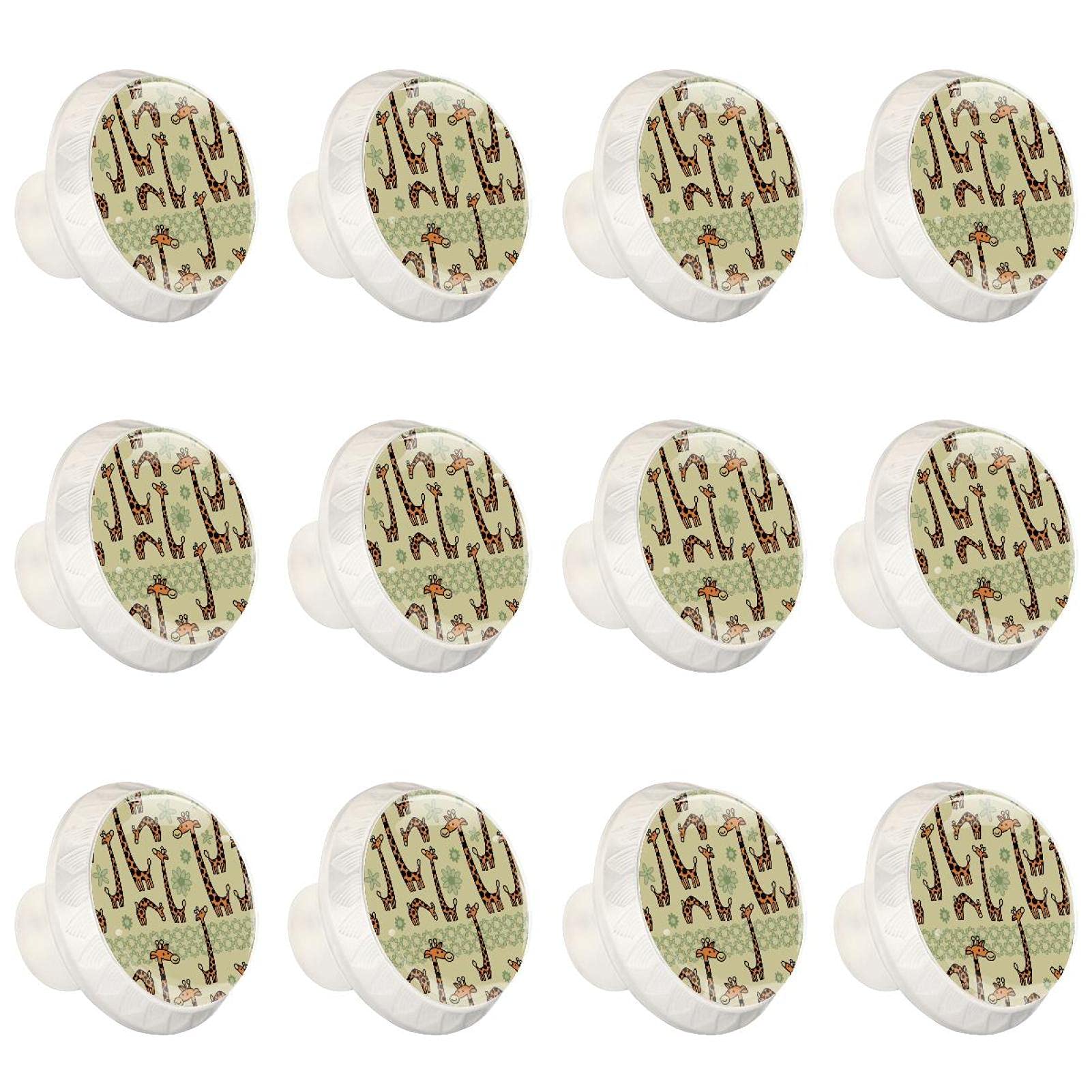 Boutons d'armoires de cuisine ronds poignées pour tiroir et commode x12