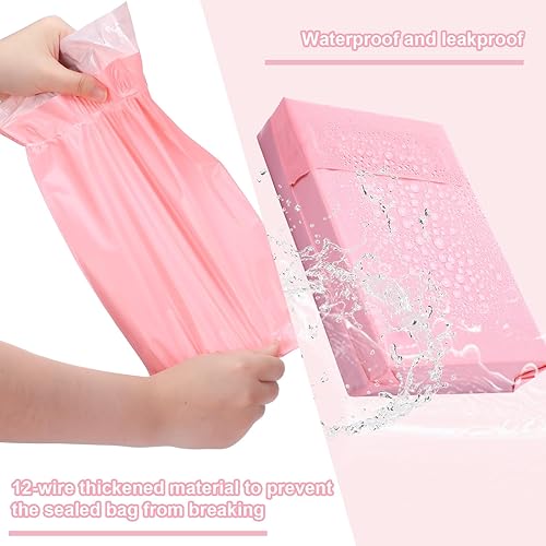 Miniatura 3 de 300 bolsas de ostomía desechables de 7.87 x 13.78 pulgadas, bolsas de eliminación de ostomía, bolsas de eliminación de alto sellado para evitar