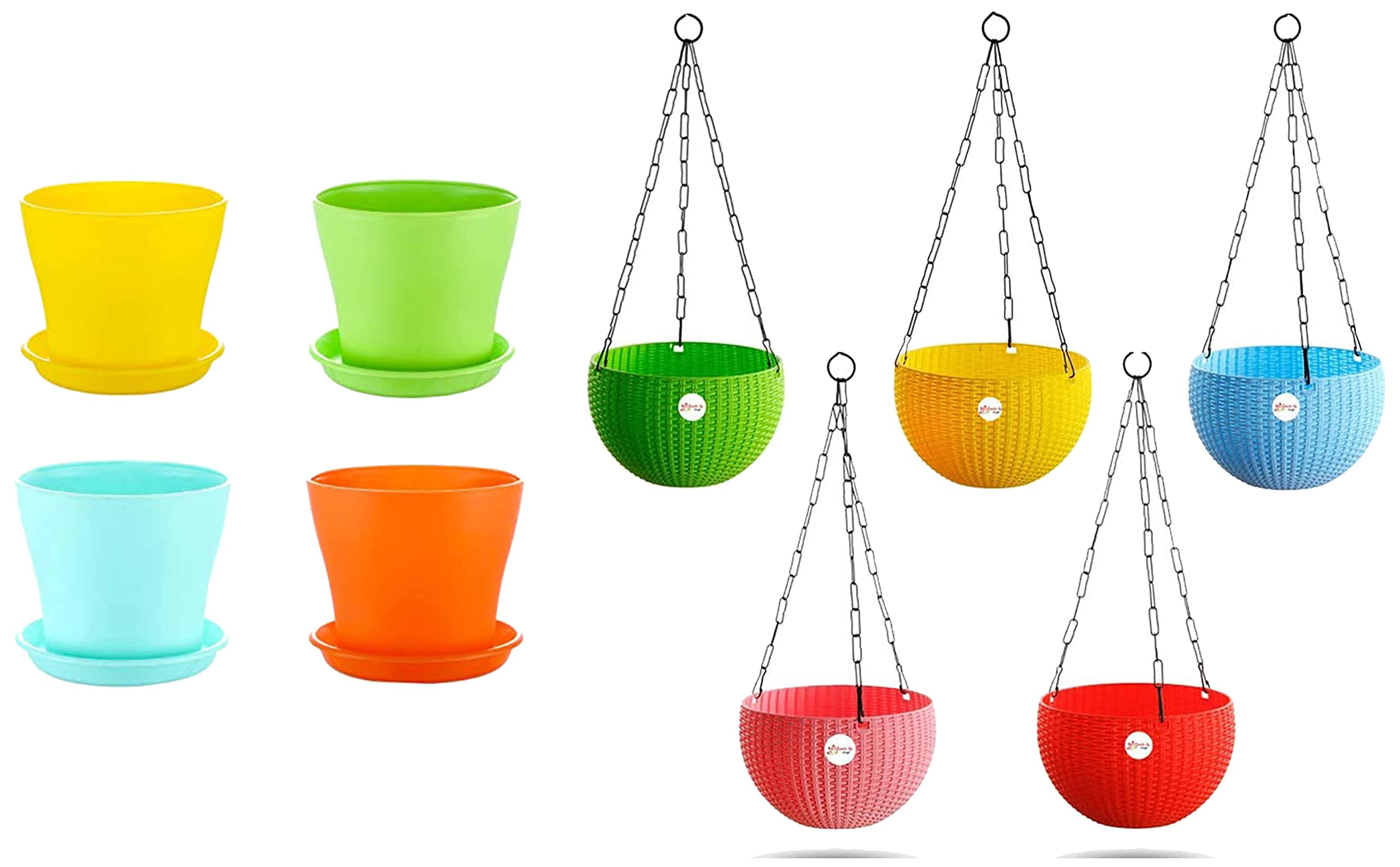 Kraft Seeds Hanging Planter Euro Elegance Round Solid Look and Feel Pots&Kraft Seeds Plastic Flower Pots&Kraft Seeds Window Planter Bold Jupiter Solid Look (B0BC9M9RS2) Amazon Price History, Amazon Price Tracker