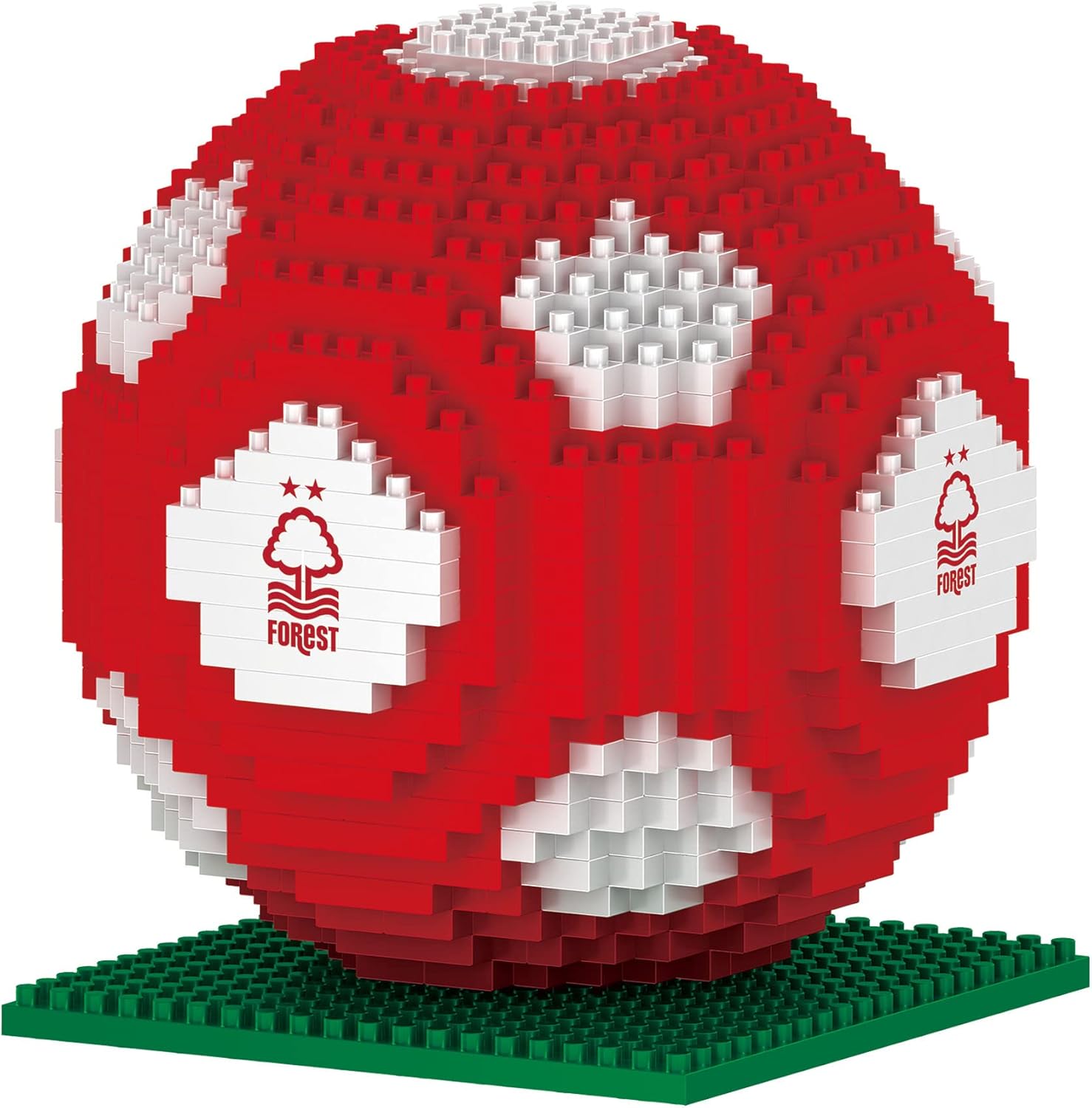 Notts Forest brxlz: FOCO ly Licensed Nottingham FC 3D BRXLZ Bricks BALL Toy Model