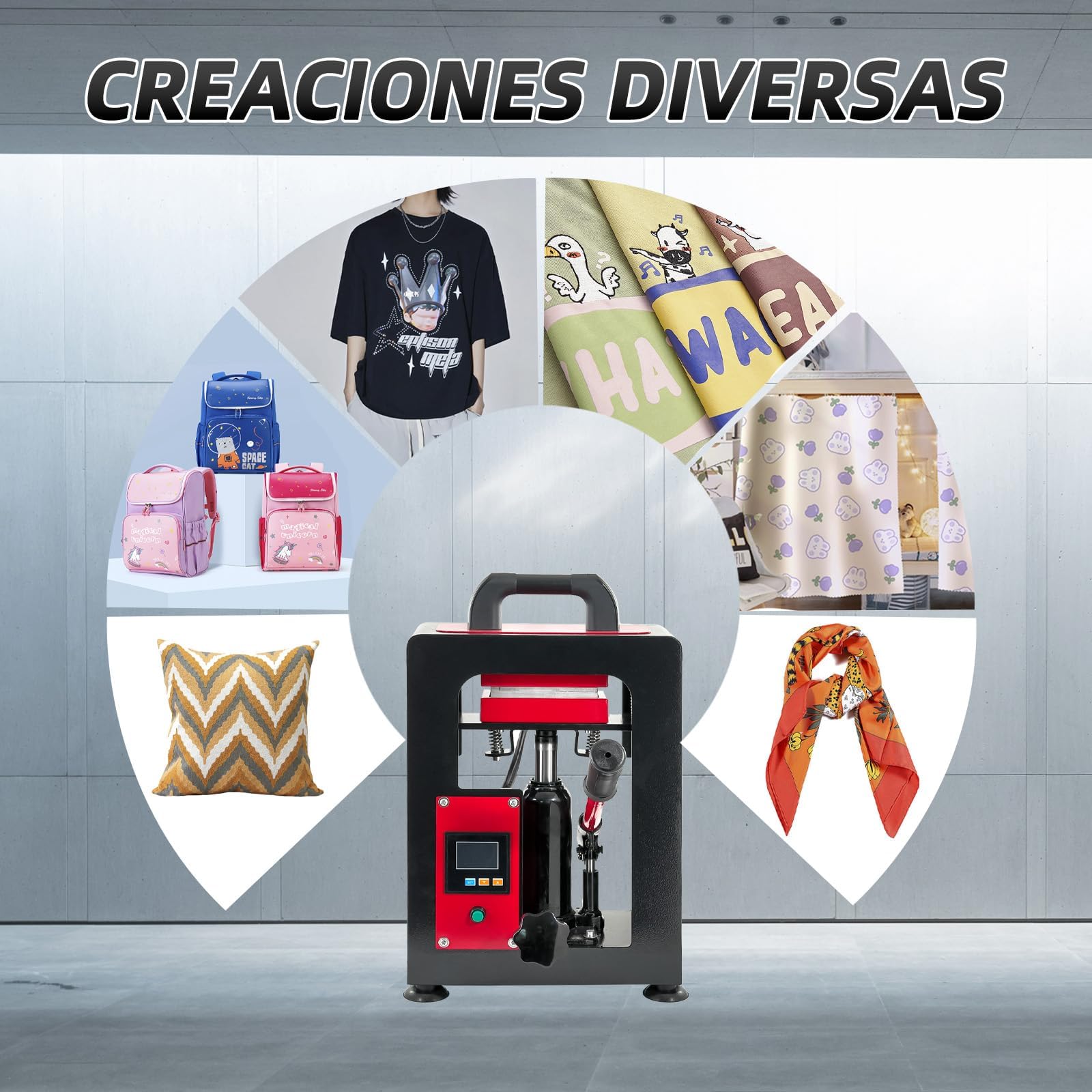 Máquina hidráulica de prensa en caliente, 600W Máquina de prensa de calor hidráulica manual 5 toneladas de presión Extractor de colofonia para bares de café y hogar, rojo
