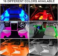 Vista 6 de Luces de barco con control remoto inalámbrico, funciona con pilas, luz LED marina impermeable para luz de cubierta, luces interiores de cortesía