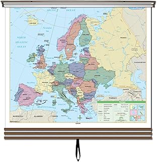 3 Map Advanced Political Wall Map Set-Eastern Hemisphere (Advanced Political Classroom Wall Maps)