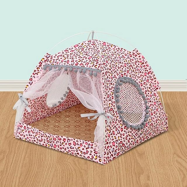 Foto 5 de 6 de Vinnykud Cama de Cuatro Estaciones para Gatos Cómoda Cama para Gatos Carpa Gato con Ventana Tienda Perro…