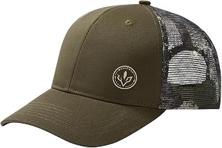 BASSDASH Printed Mesh Trucker Hat for Men Women Adjustable Baseball Cap Fishing Camping Outdoors Sporting Hat with Snap FH20