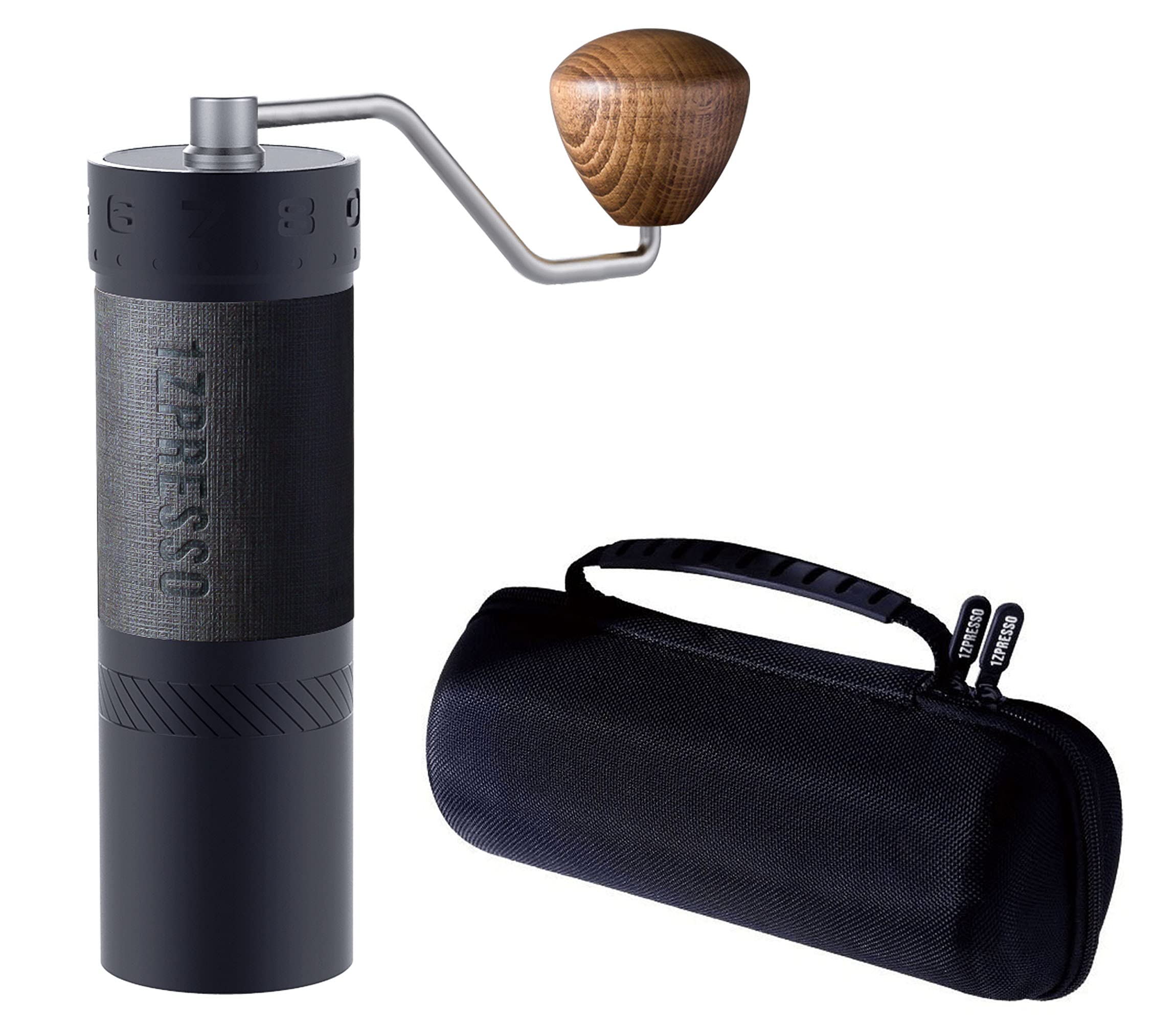 1Zpresso J-Max Manual Coffee Grinder with Assembly Coated Conical Burr, Magnet Catch Cup Capacity 40