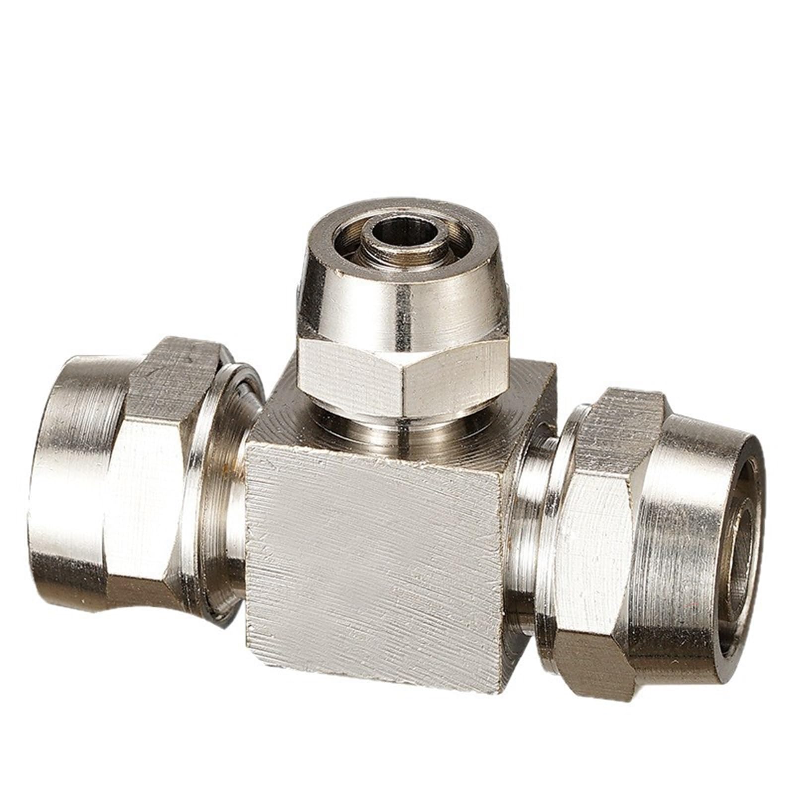 Conector rápido Twist Tee de cobre en T para solucionar fugas en tubos neumáticos 10-6