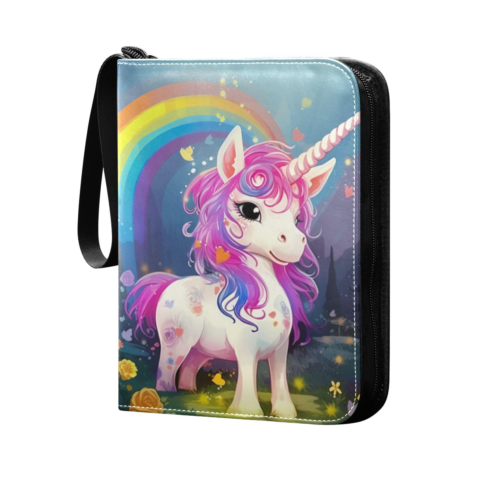 Amazon.com: Unicorn Rainbow Waterproof Trading Card Binder,400-Pocket  Trading Album Display Holder,Display Case with Card Sleeves Card Holder  Protectors Set for Soccer Card,Gaming Cards,Yugioh,MTG and Other TCG  2010023 : Toys & Games