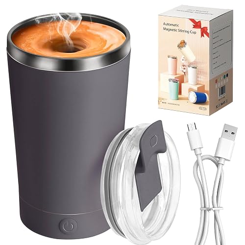 hatisan Self Stirring Coffee Mug With Lid Electric High Speed