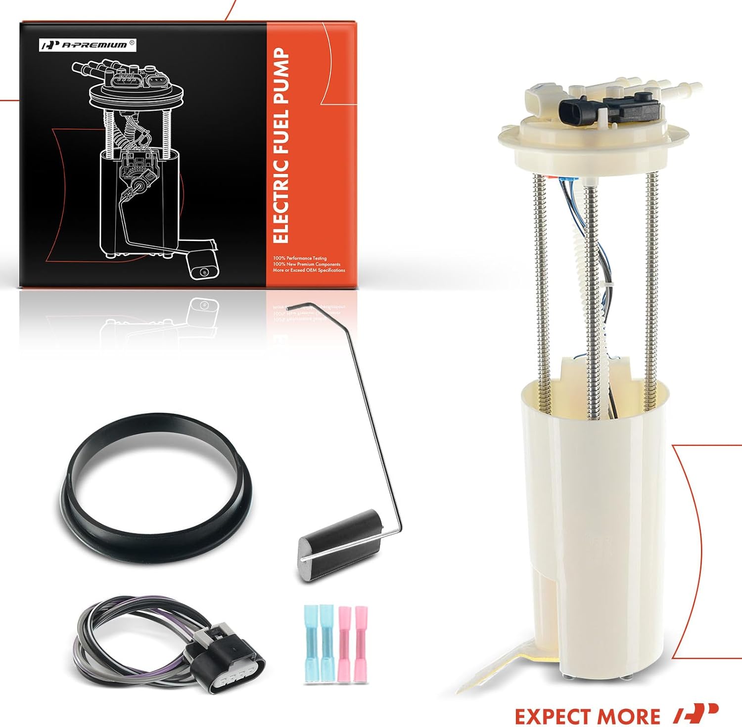 A-Premium Electric Fuel Pump Module Assembly with Pressure Sensor Compatible with Chevrolet/Chevy S10 & GMC Sonoma, 2002-2003 4.3L, Replace# 19179493