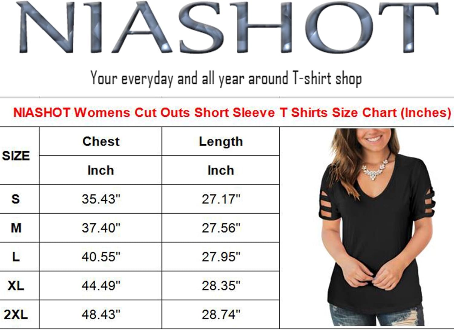 Black T Shirt for Women Summer Tops Short Sleeve Casual V Neck Cute Tees M