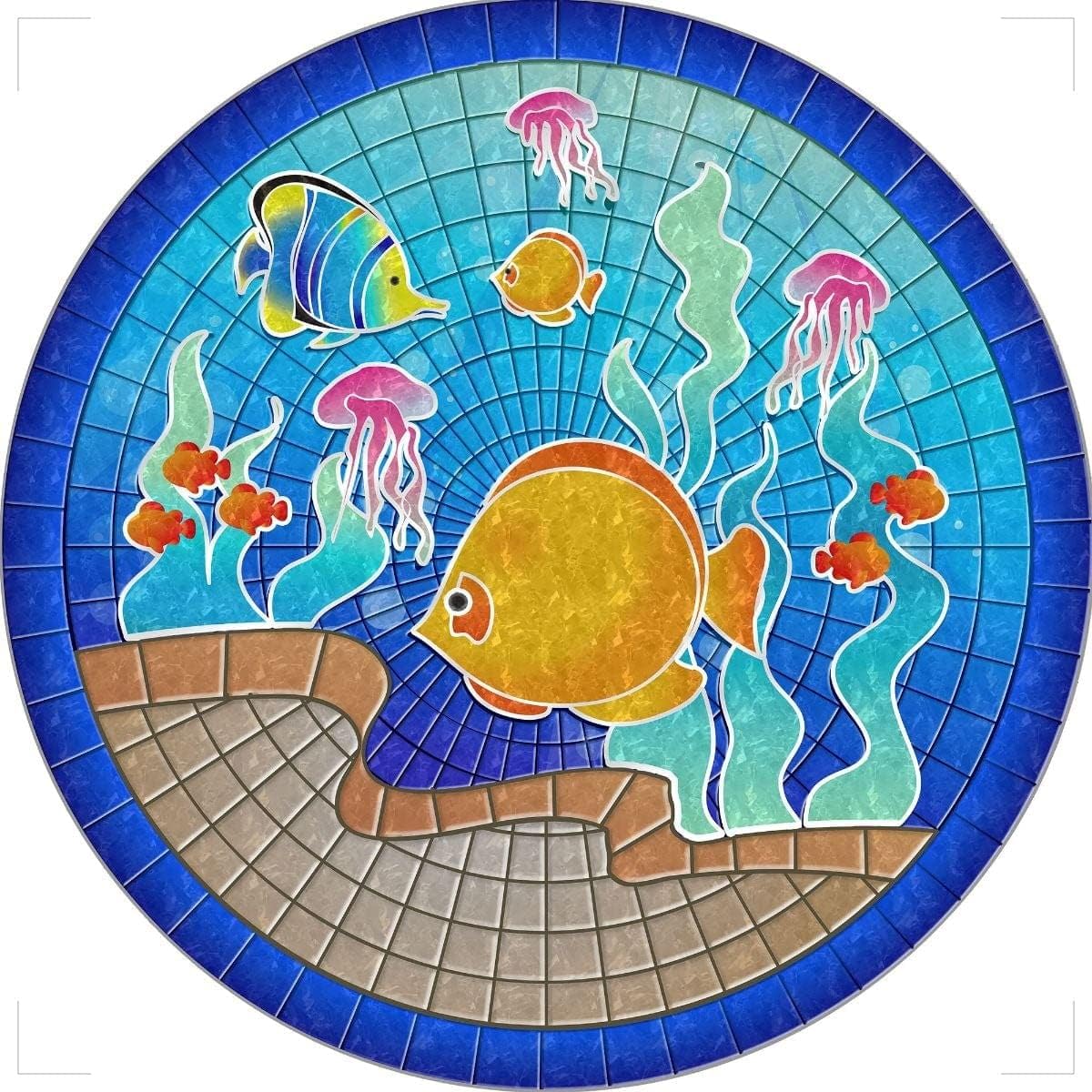 Decorative Pool Art - Poolmat - 50+ Designs Easy to Install and Remove