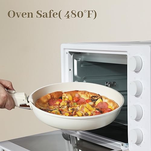 Miniatura 8 de Juego de 5 piezas de ollas y sartenes antiadherentes, juegos de utensilios de cocina con mango desmontable, juegos de utensilios de cocina de