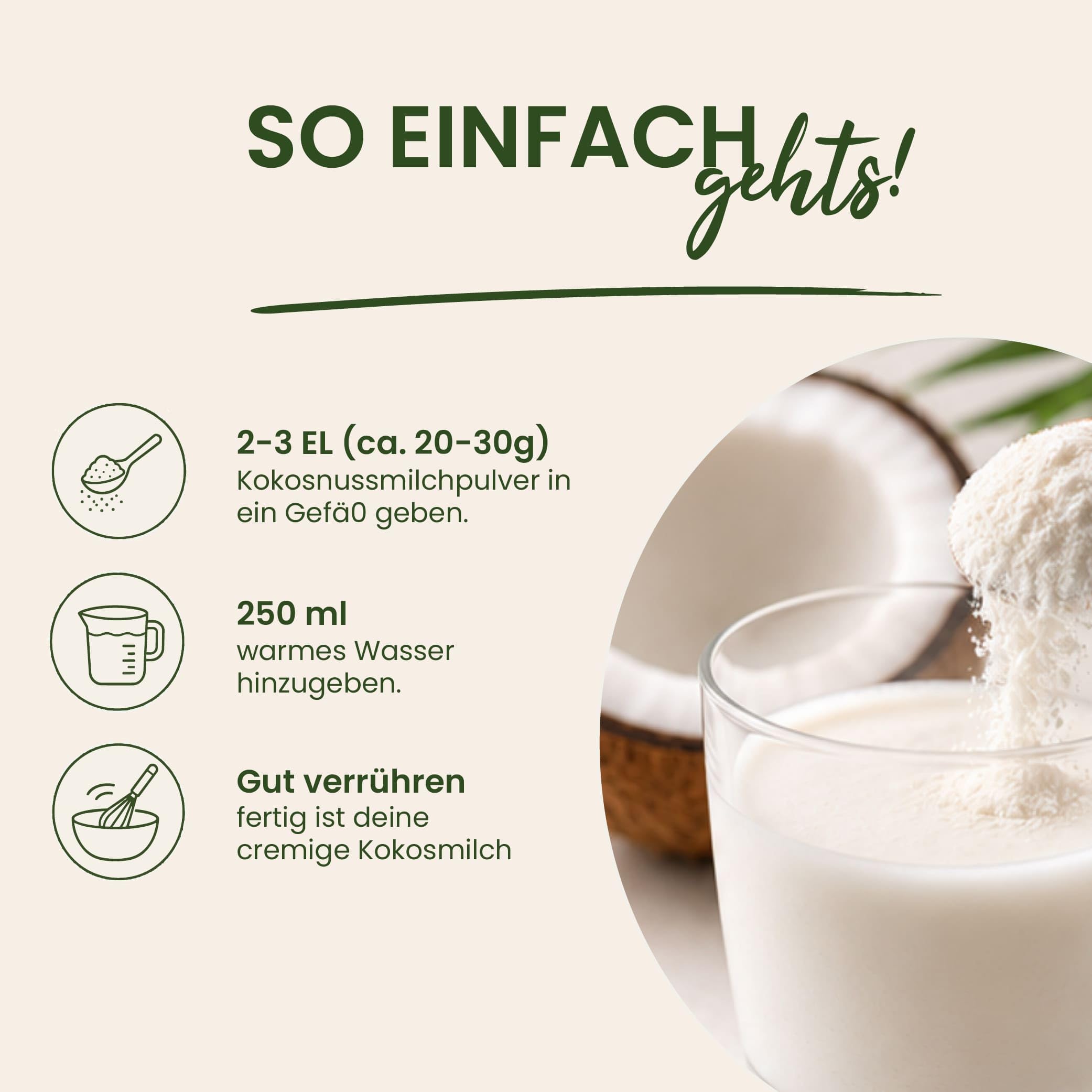 Kokosmilchpulver 10 kg | Kokosnussmilch Pulver | Kokos Milch Pulver getrocknet | Kokosnussmilch Milchpulver | sprühgetrocknet